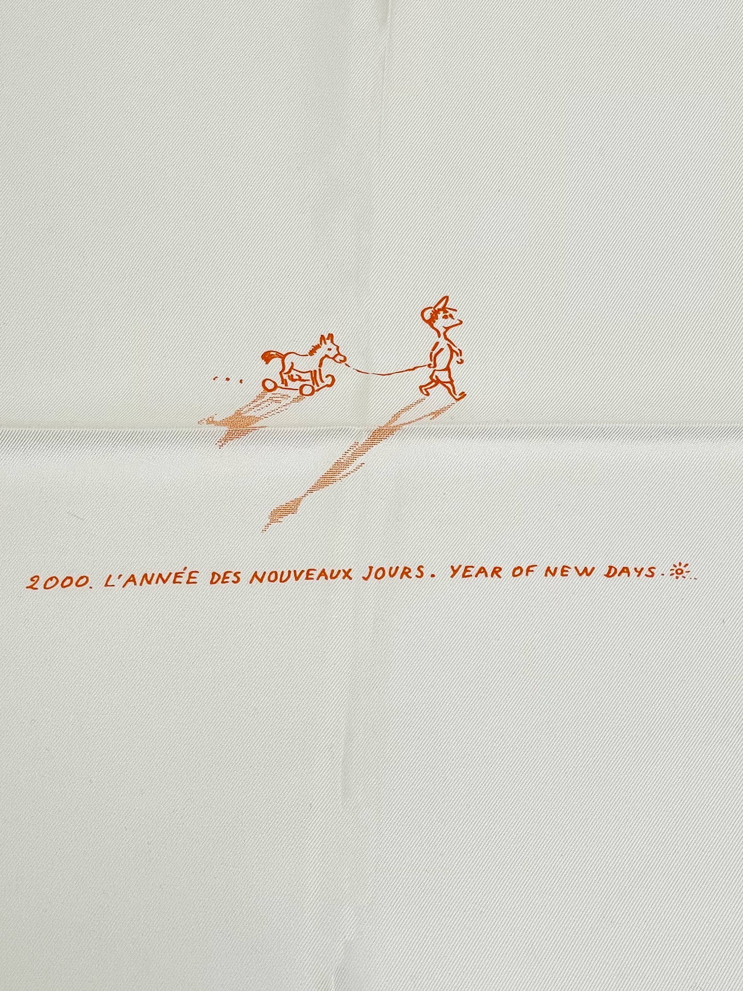"2000 L’Annee des Nouveaux Jours" Silk Scarf