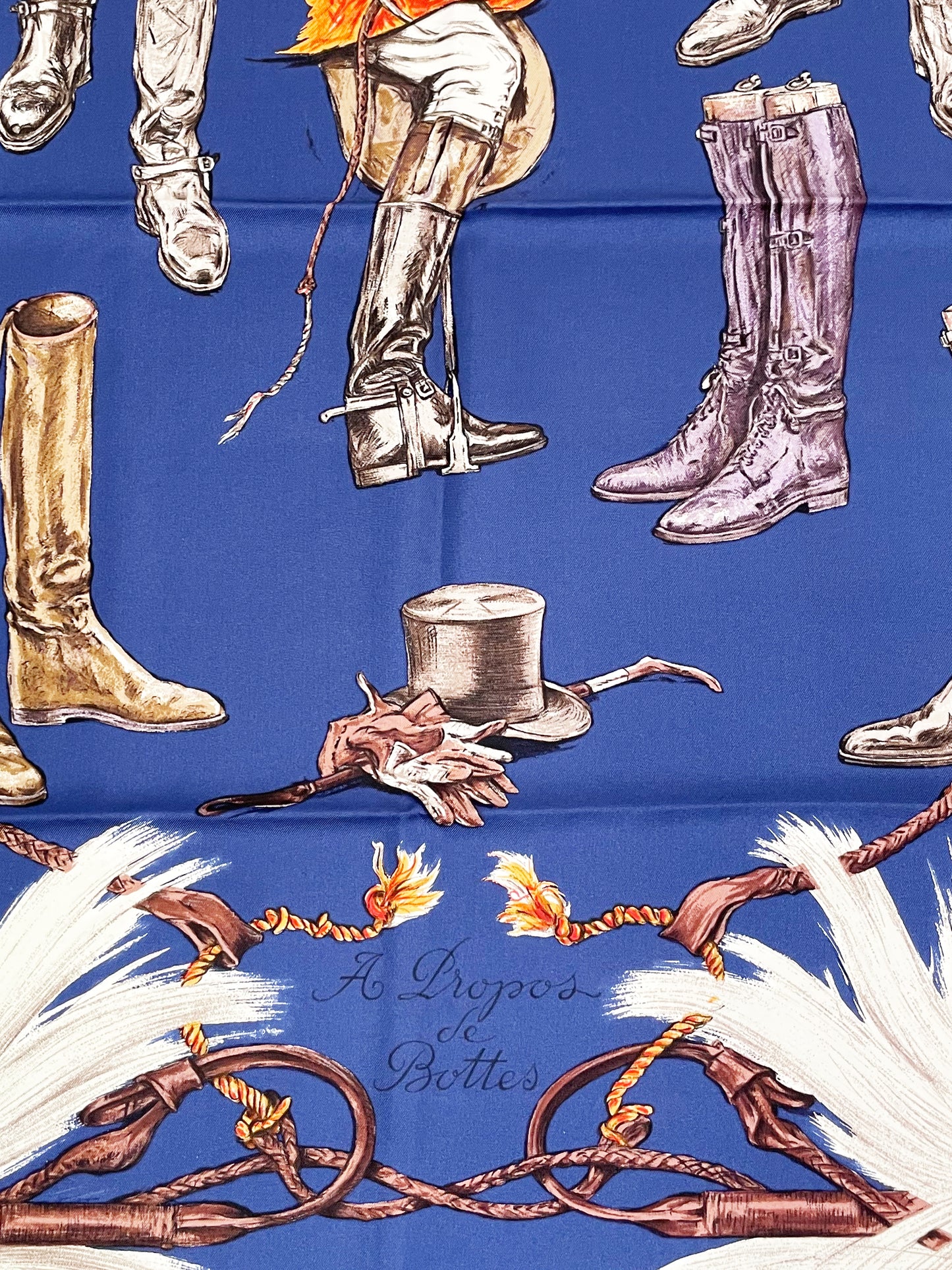 1962 "A Propos de Bottes" Silk Scarf