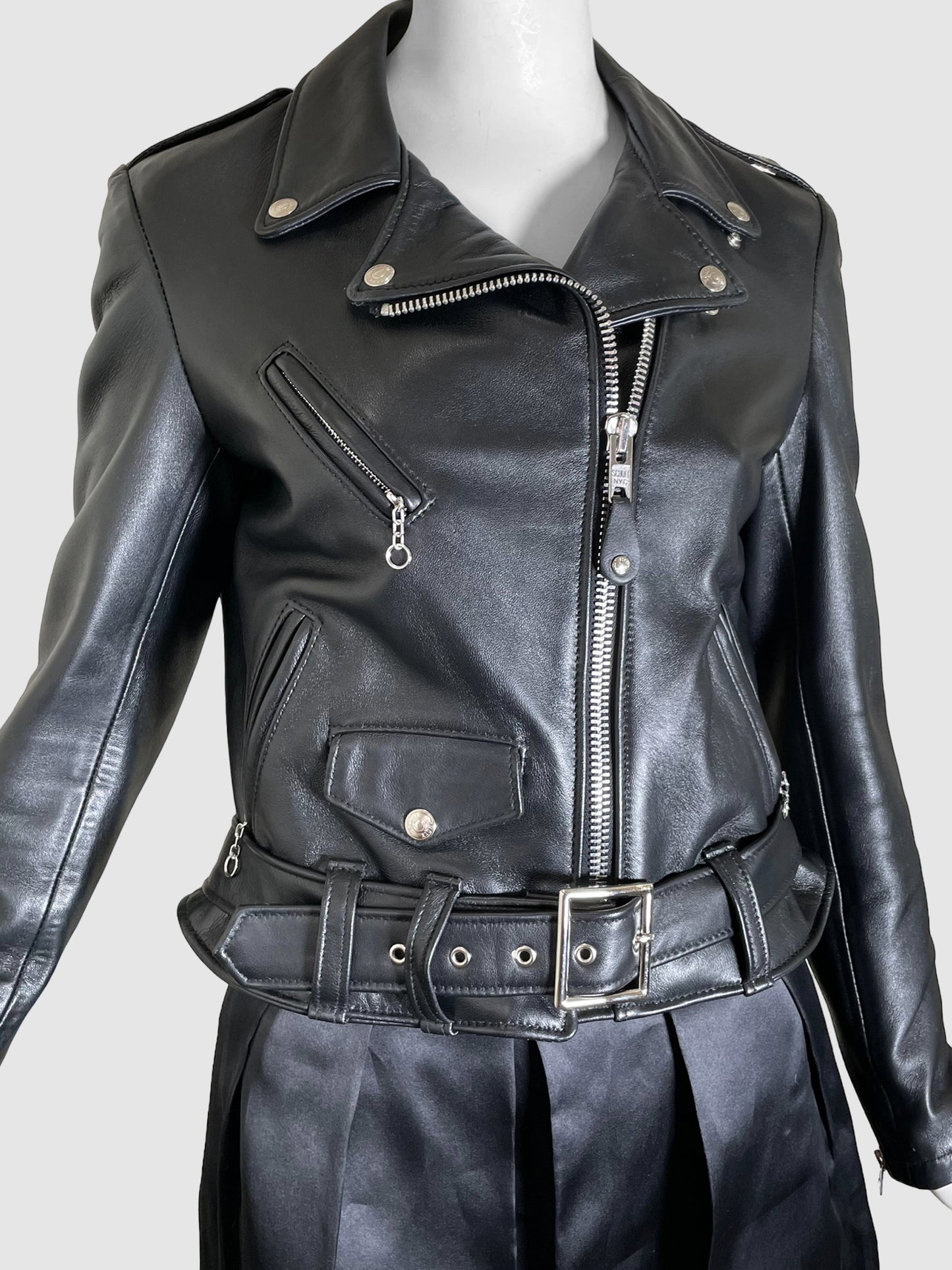 Schott NYC Perfecto Leather Motorcycle Jacket - Size M