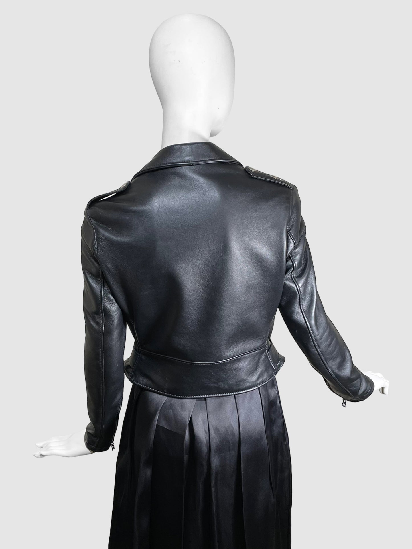 Schott NYC Perfecto Leather Motorcycle Jacket - Size M