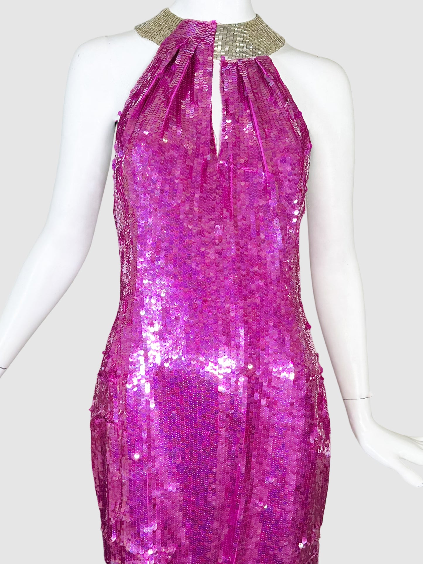 Sequin Halter Dress - Size 12