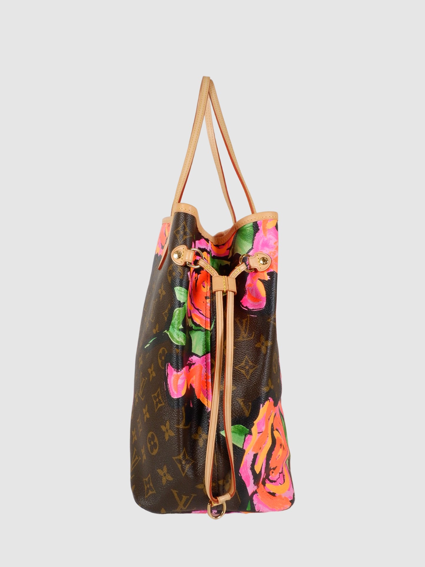 Louis Vuitton Stephen Sprouse Monogram Roses Neverfull MM Tote Bag