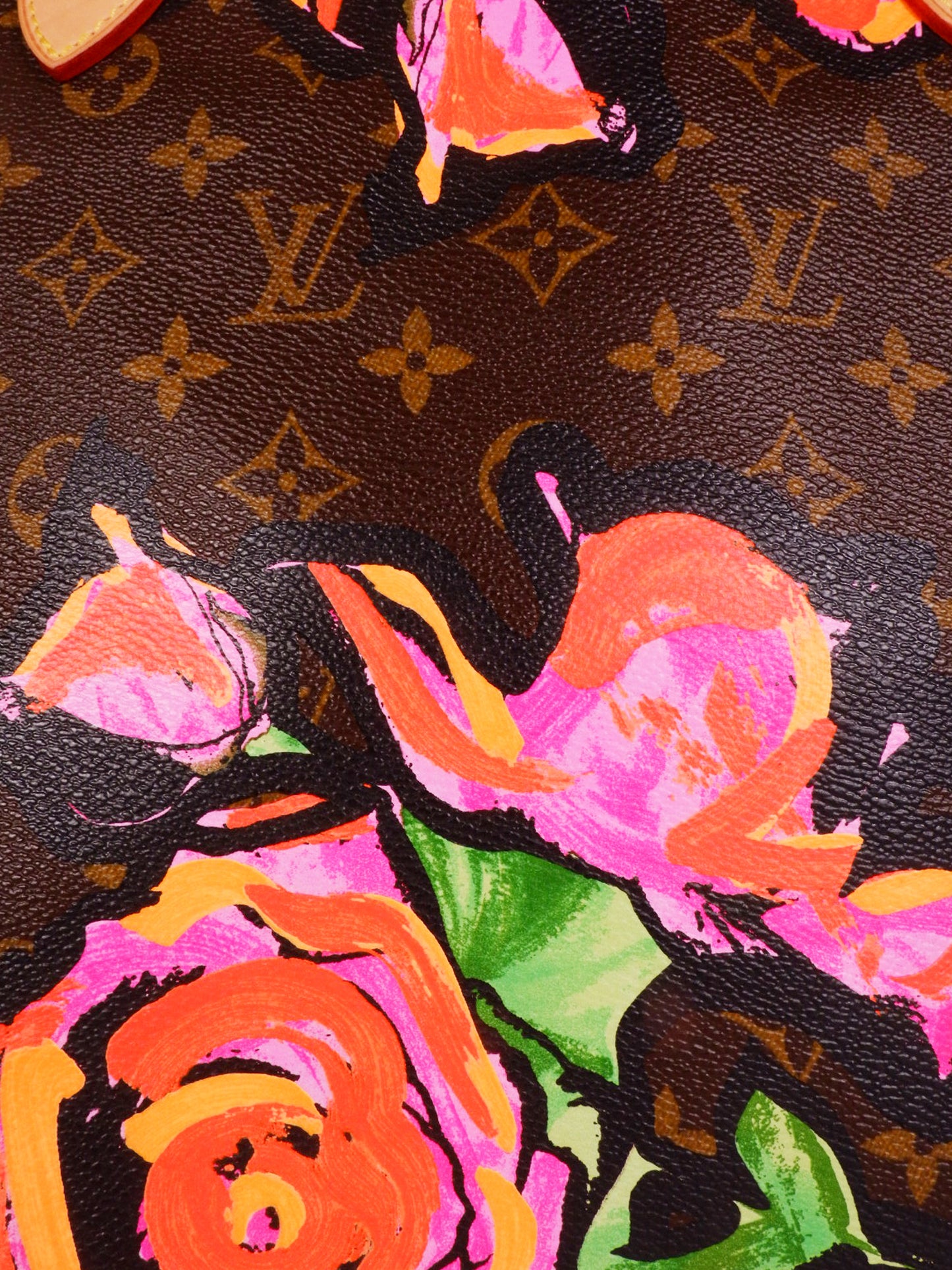Louis Vuitton Stephen Sprouse Monogram Roses Neverfull MM Tote Bag