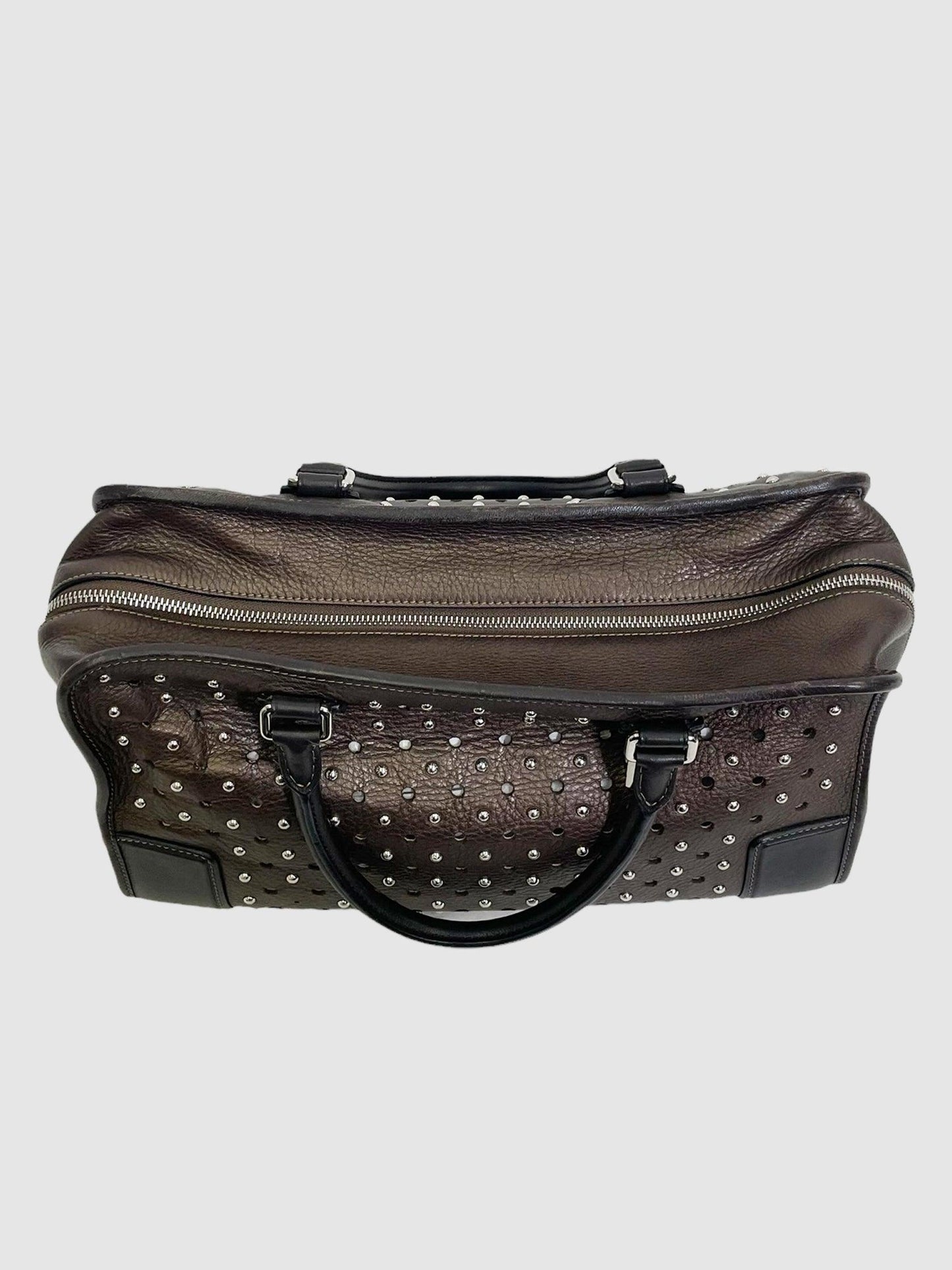 Loewe Metallic Brown Amazona 36 Handle Bag - Second Nature Boutique