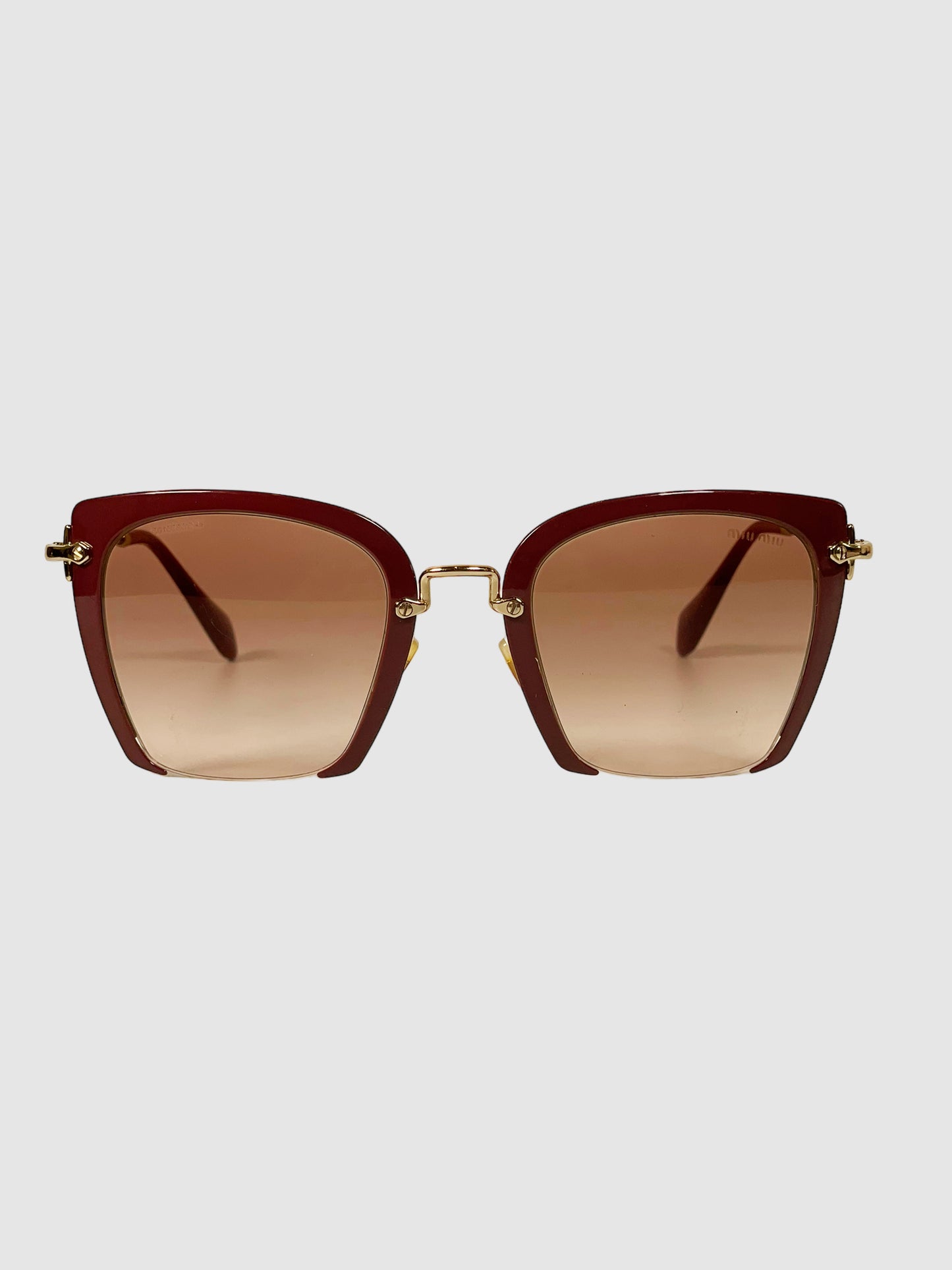 Miu Miu Square Gradient Sunglasses