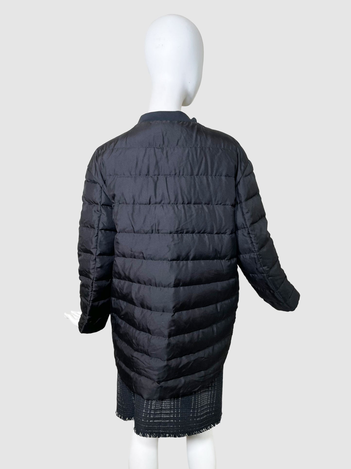 Moncler Black Quilted Jacket - Size 3