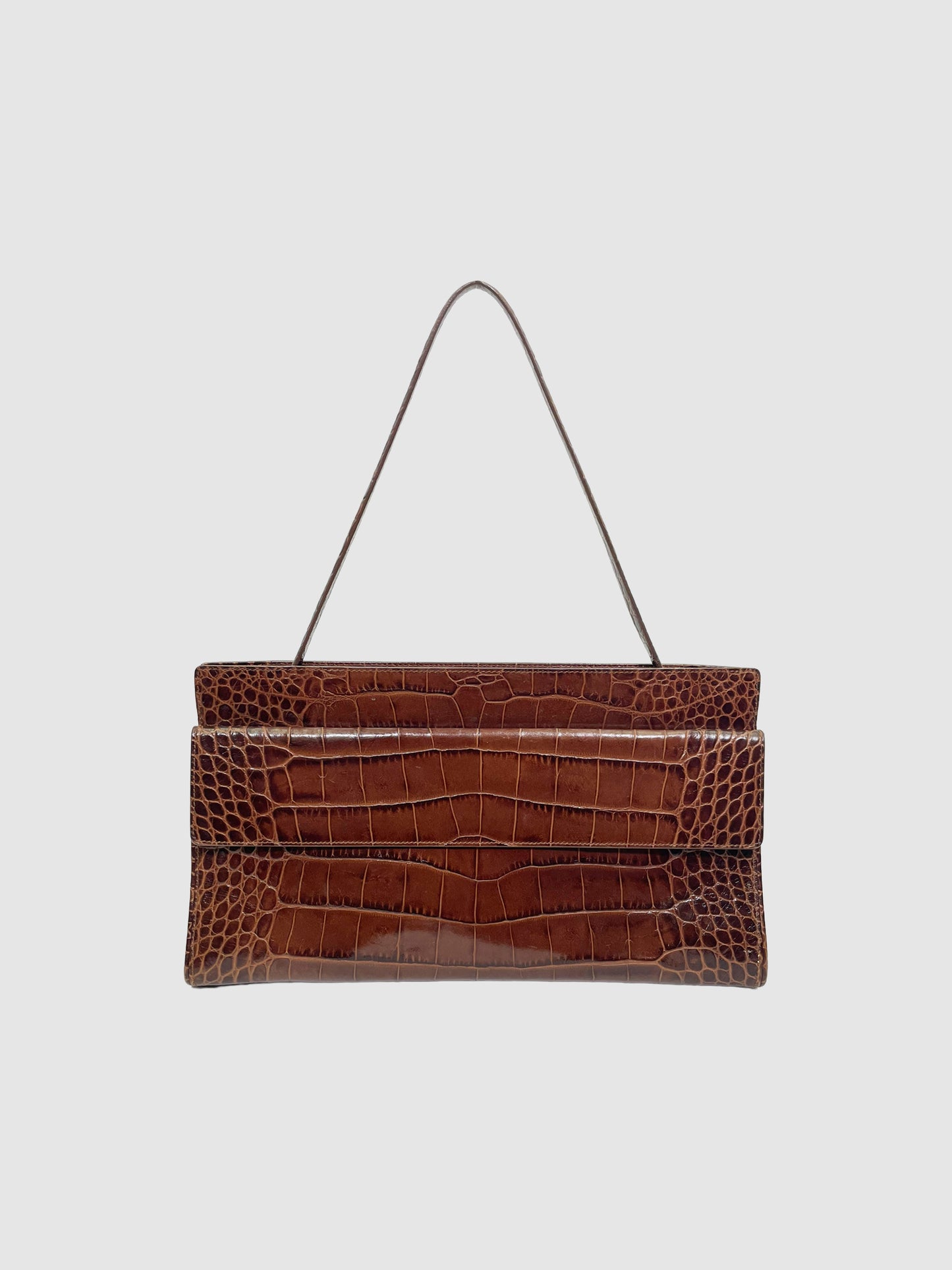 Marlowe Embossed Leather Shoulder Bag