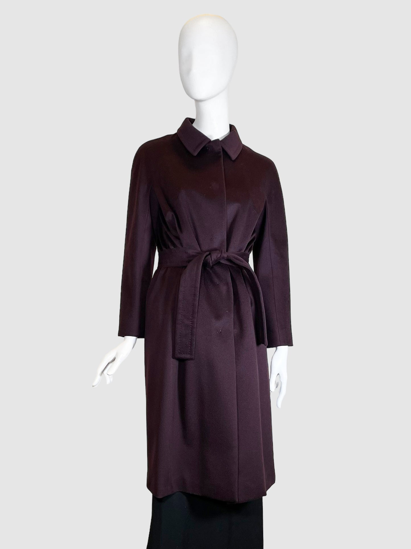 Marlowe Cashmere Belted Coat - Size 38