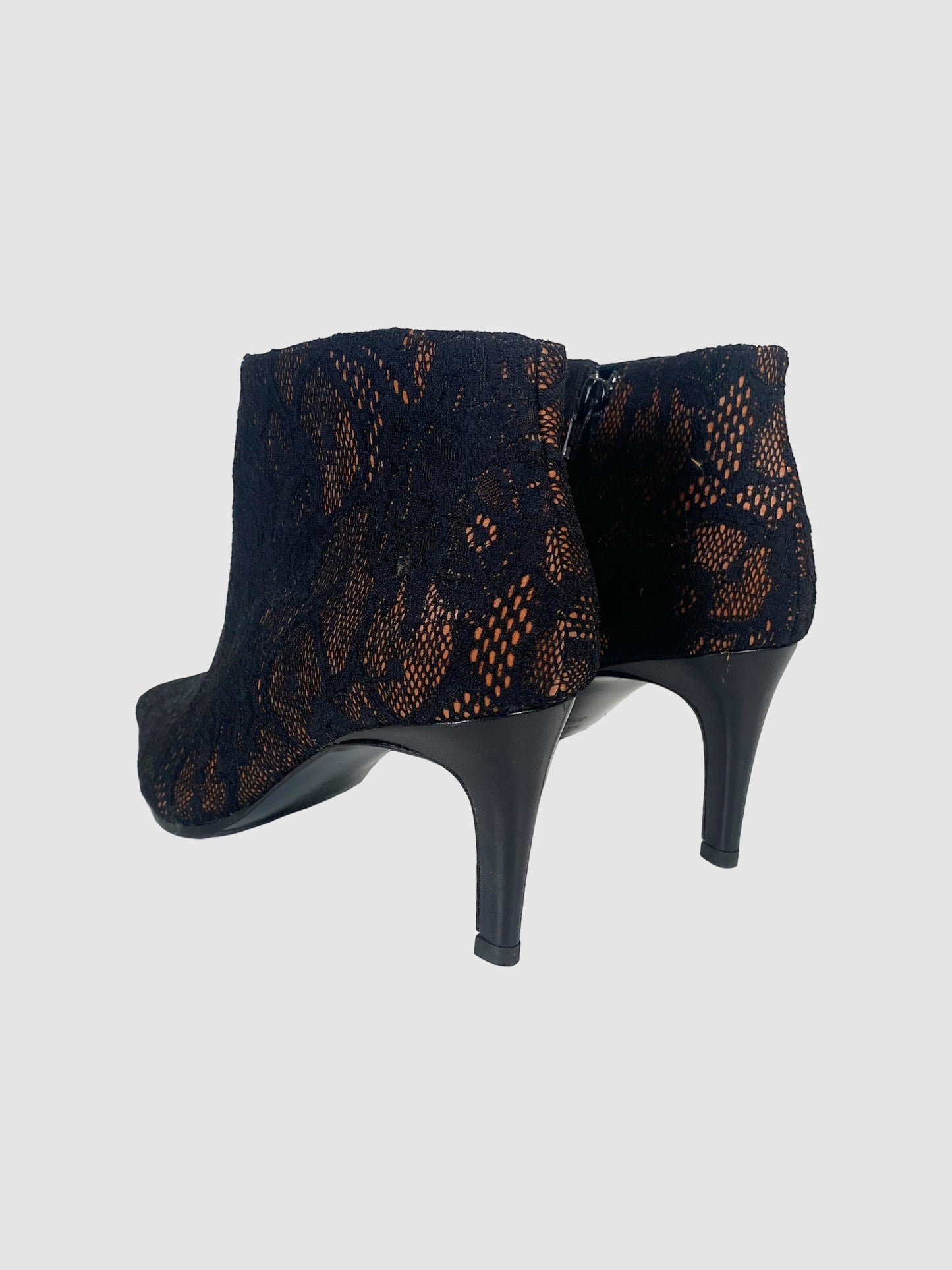 Marc Cain Lace Pointed Toe Boots - Size 39.5