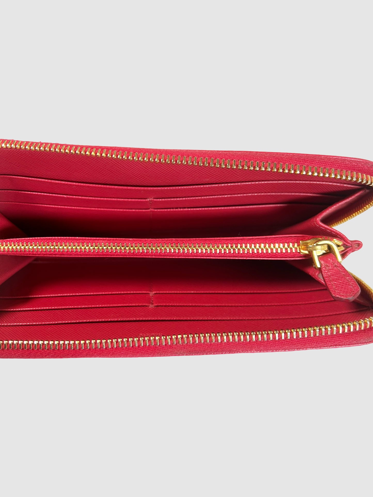 Prada Saffiano Leather Continental Wallet