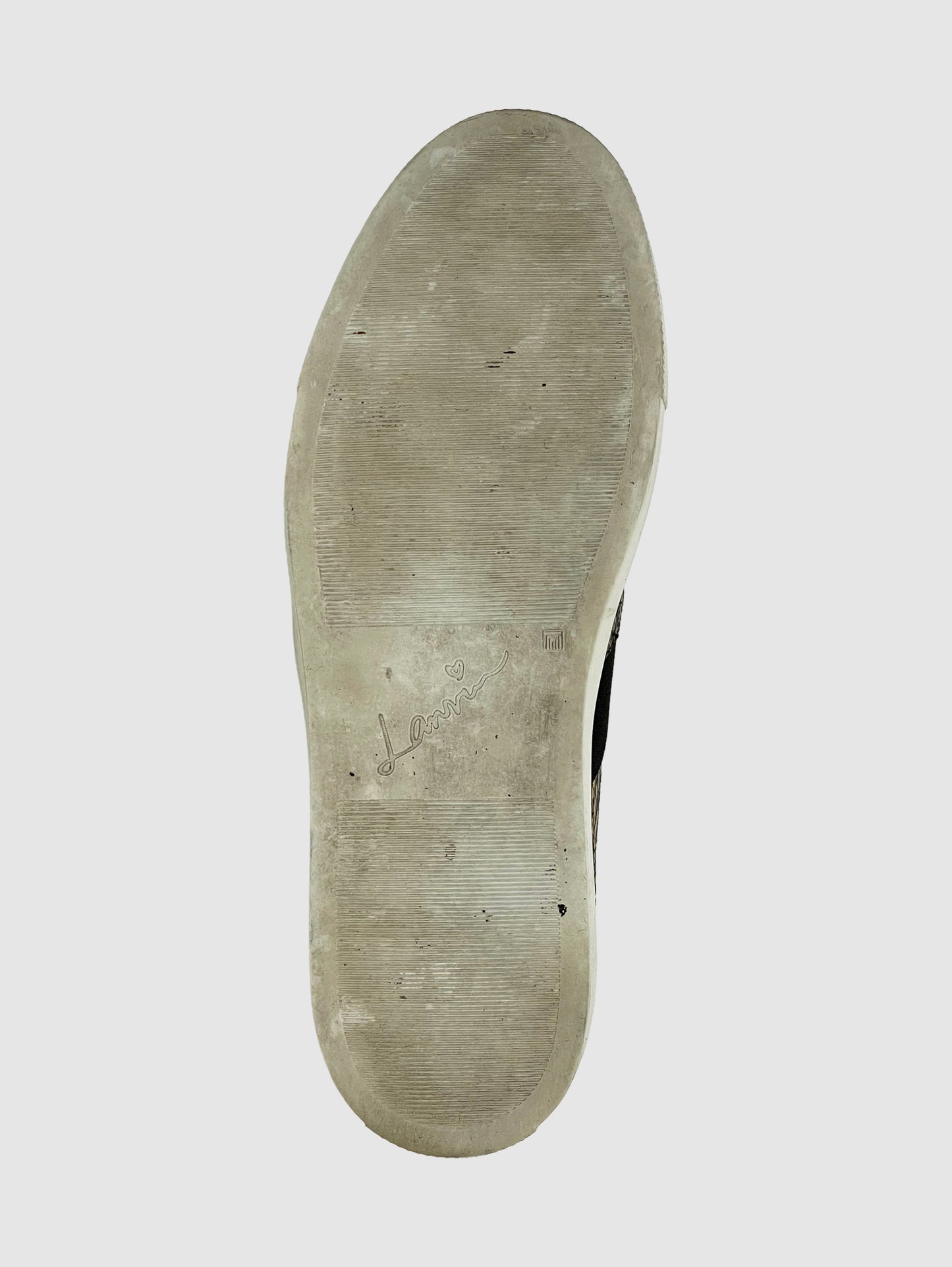 Lanvin Reptile Print Slip-On Sneakers - Size 38