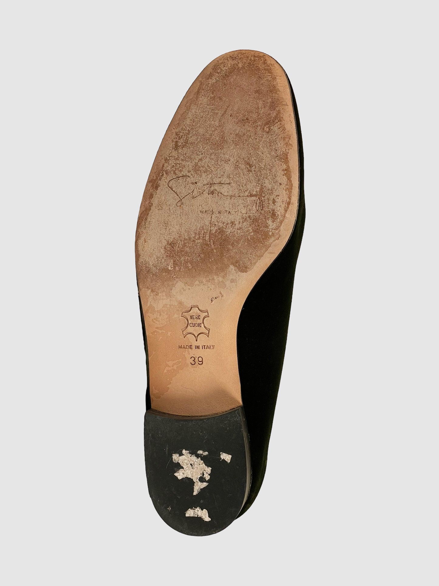 Siton Venezia Velvet Loafers - Size 39