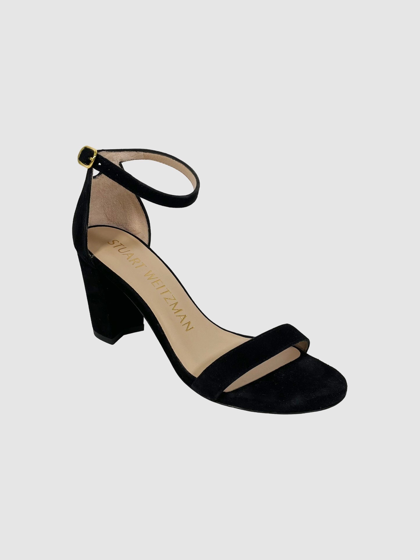 Stuart Weitzman Chunky Heel Sandals - Size 5