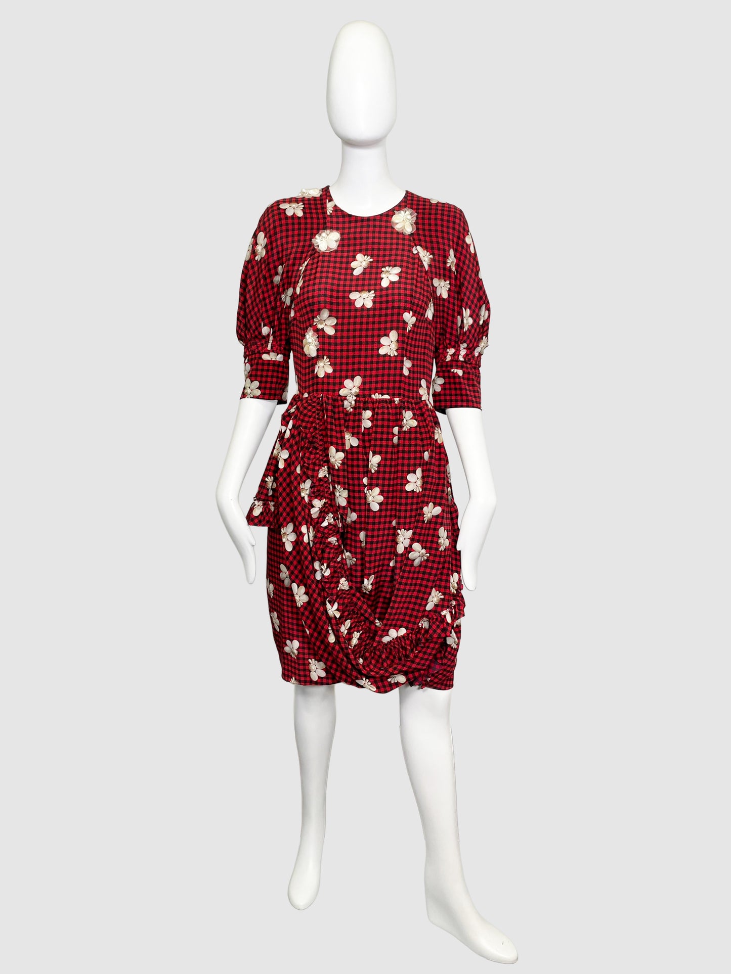Plaid and Floral Dress - Size 6