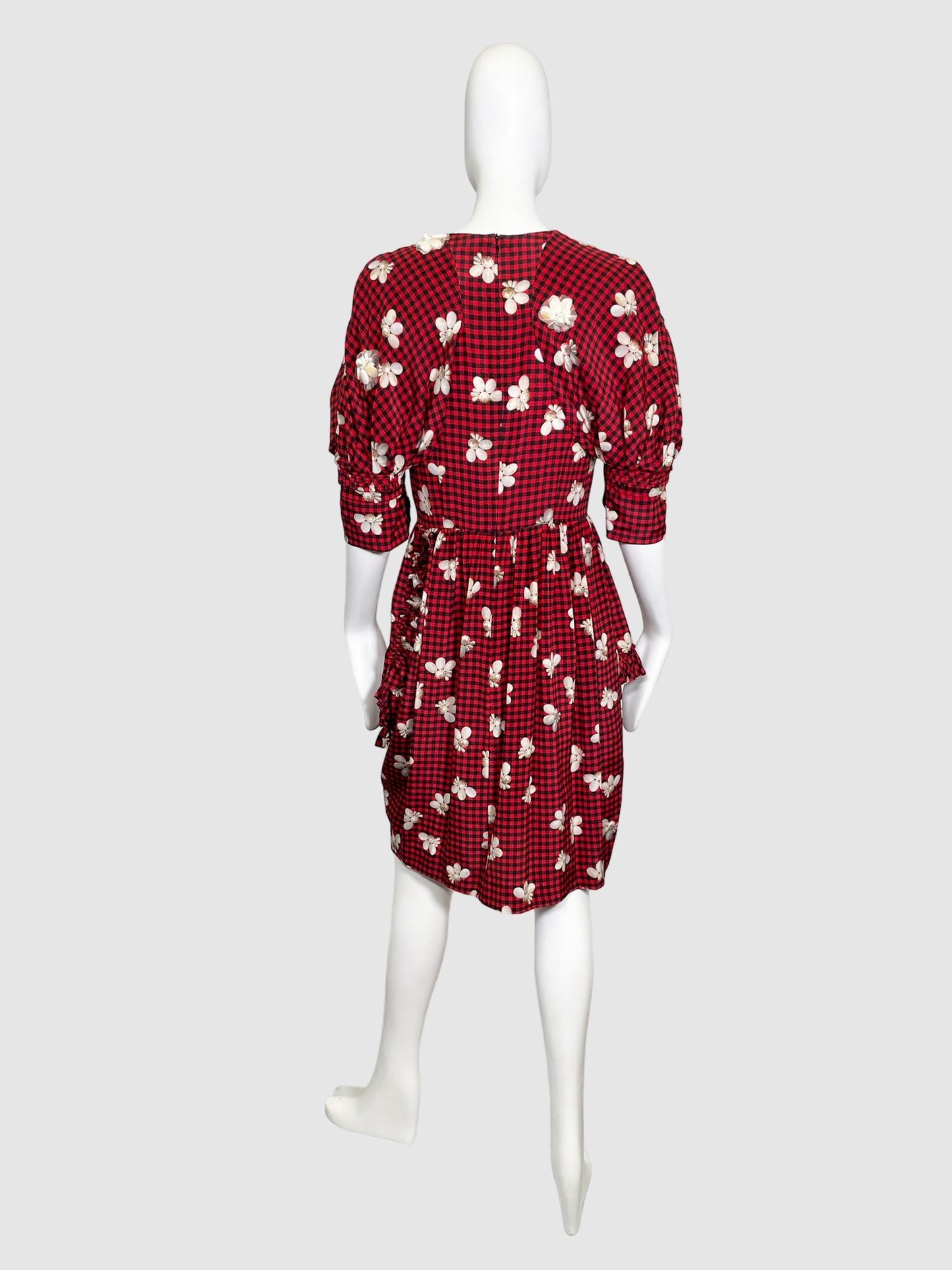 Plaid and Floral Dress - Size 6
