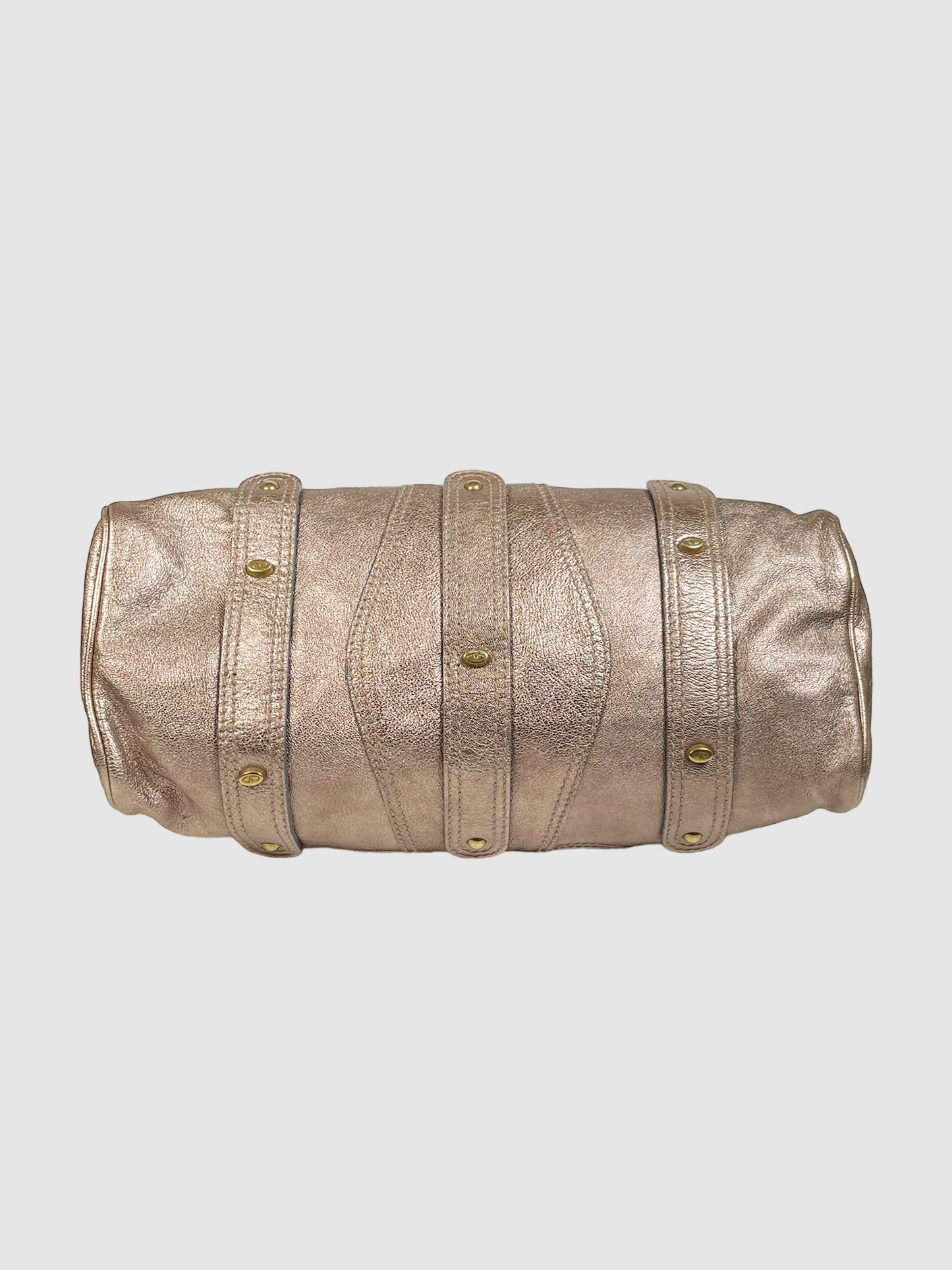 Valentino Metallic Catch Satchel