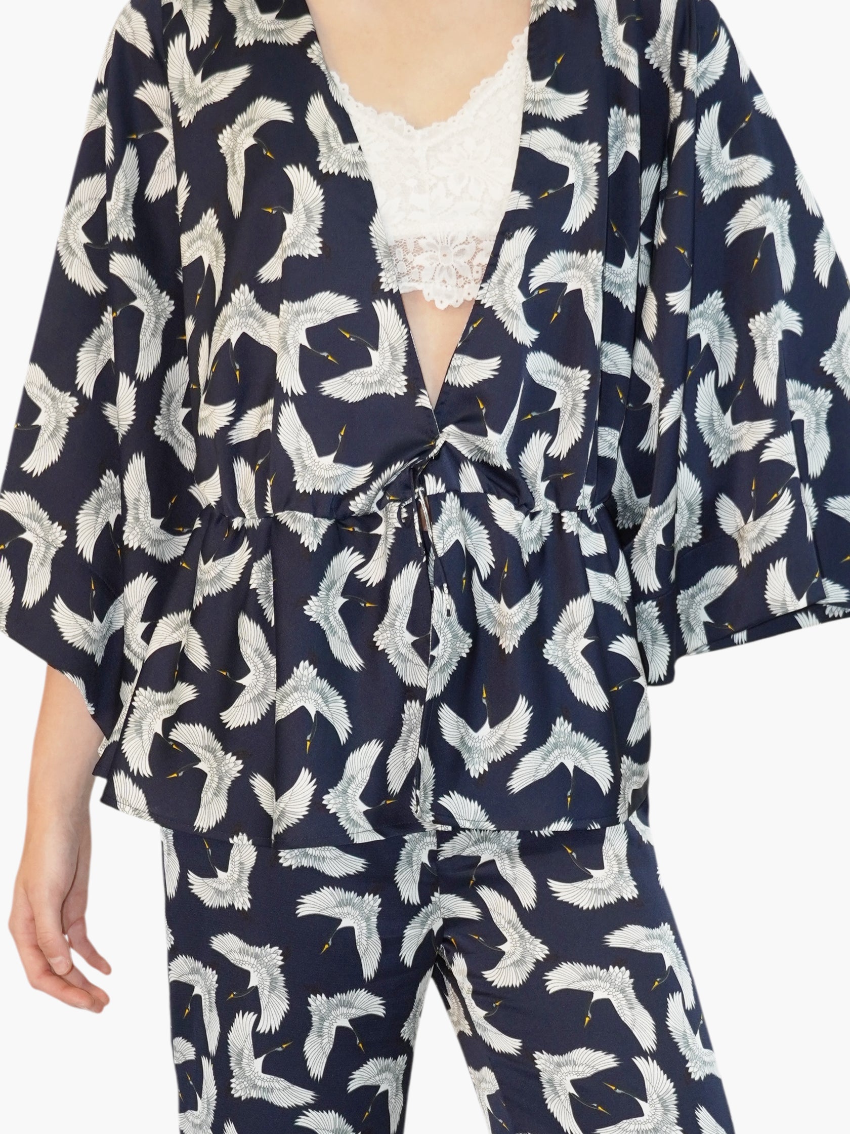 Bird Print 2-Piece Set