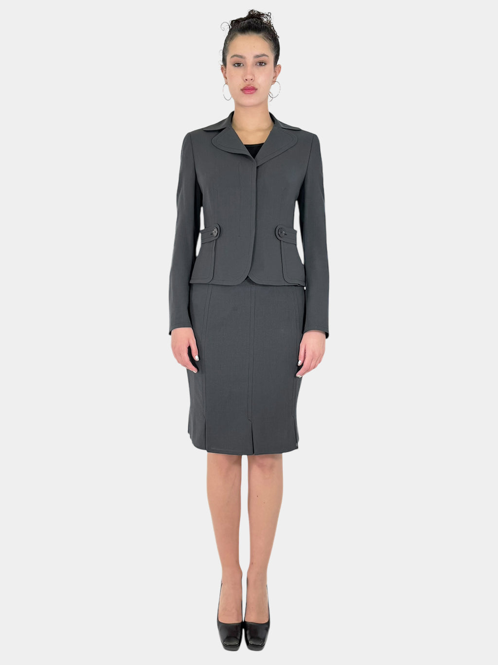 Wool Vertical Stitch 2-Piece Set - Size 8