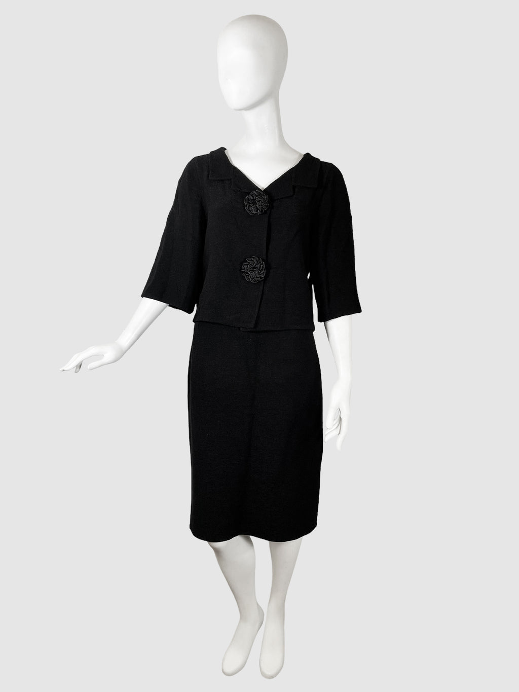 Oscar de la Renta Wool 2-Piece Set - Size 8