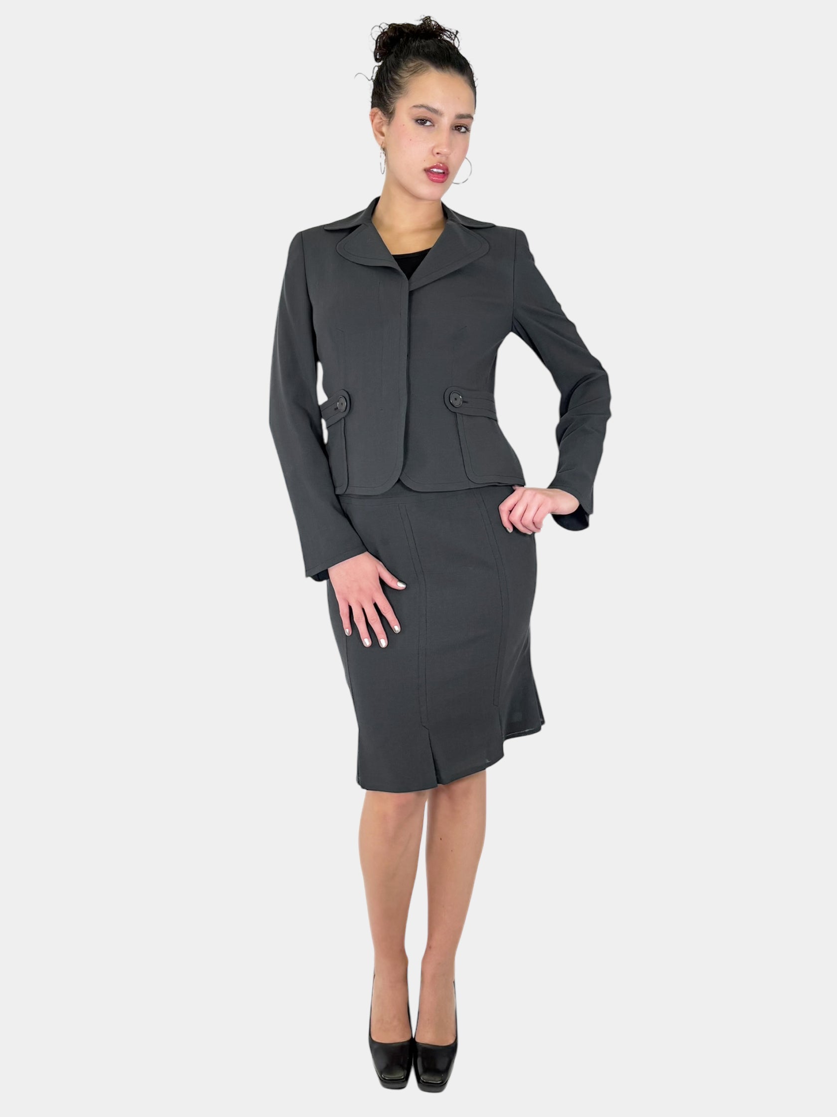 Wool Vertical Stitch 2-Piece Set - Size 8