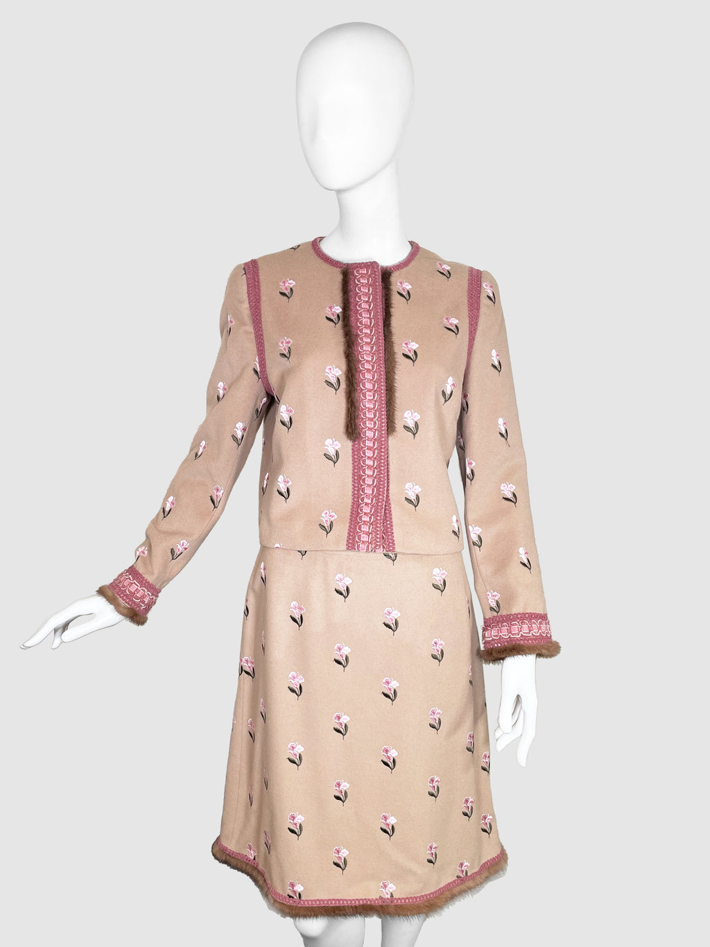 Floral Print 2-Piece Set - Size 42