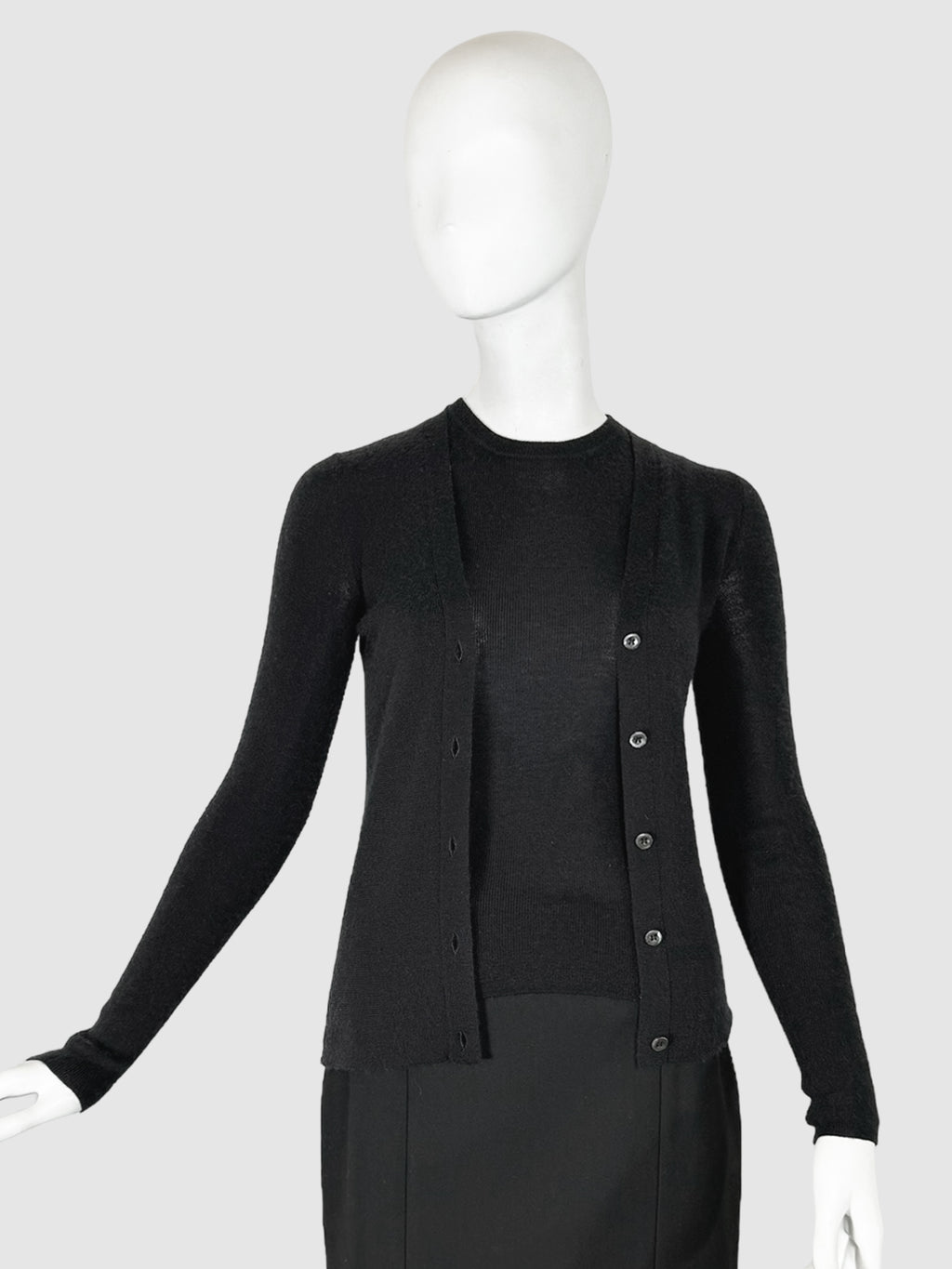 Prada Knit Tank and Cardigan 2-Piece - Size 38