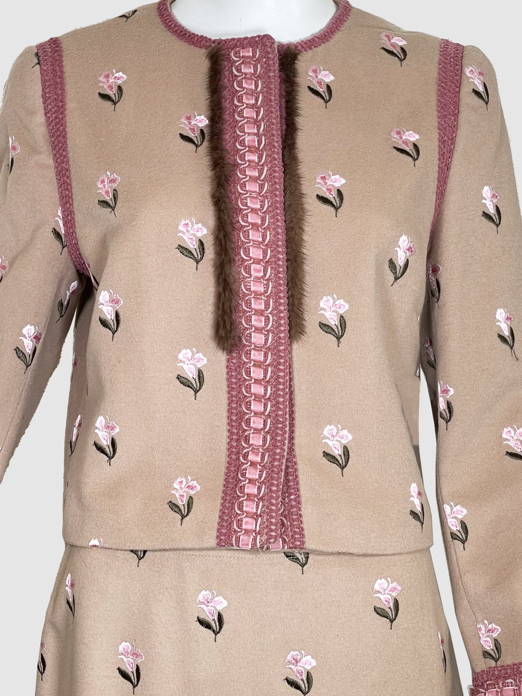 Floral Print 2-Piece Set - Size 42