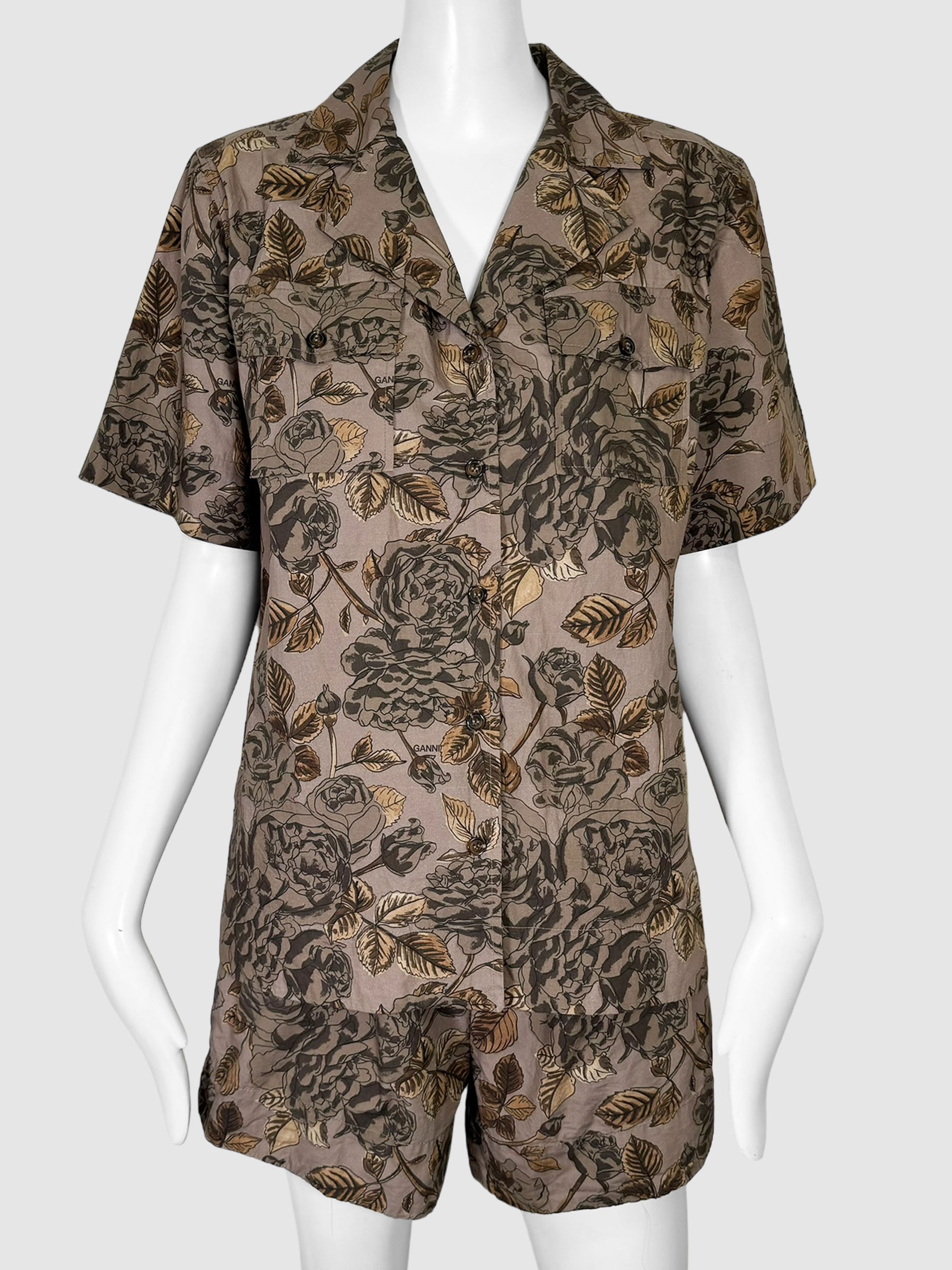 Floral Print 2-Piece Set - Size 34