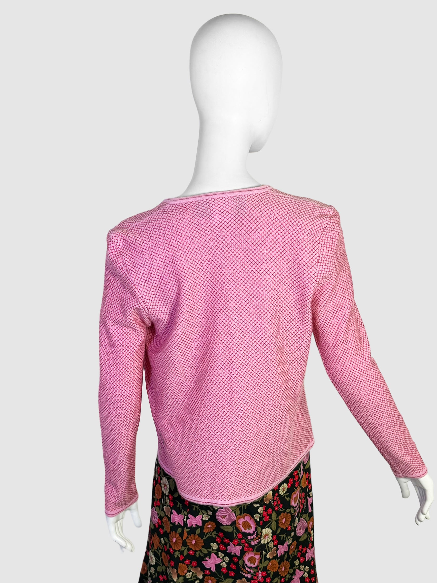 Cashmere Shirt and Cardigan 2-Piece Set - Size 42