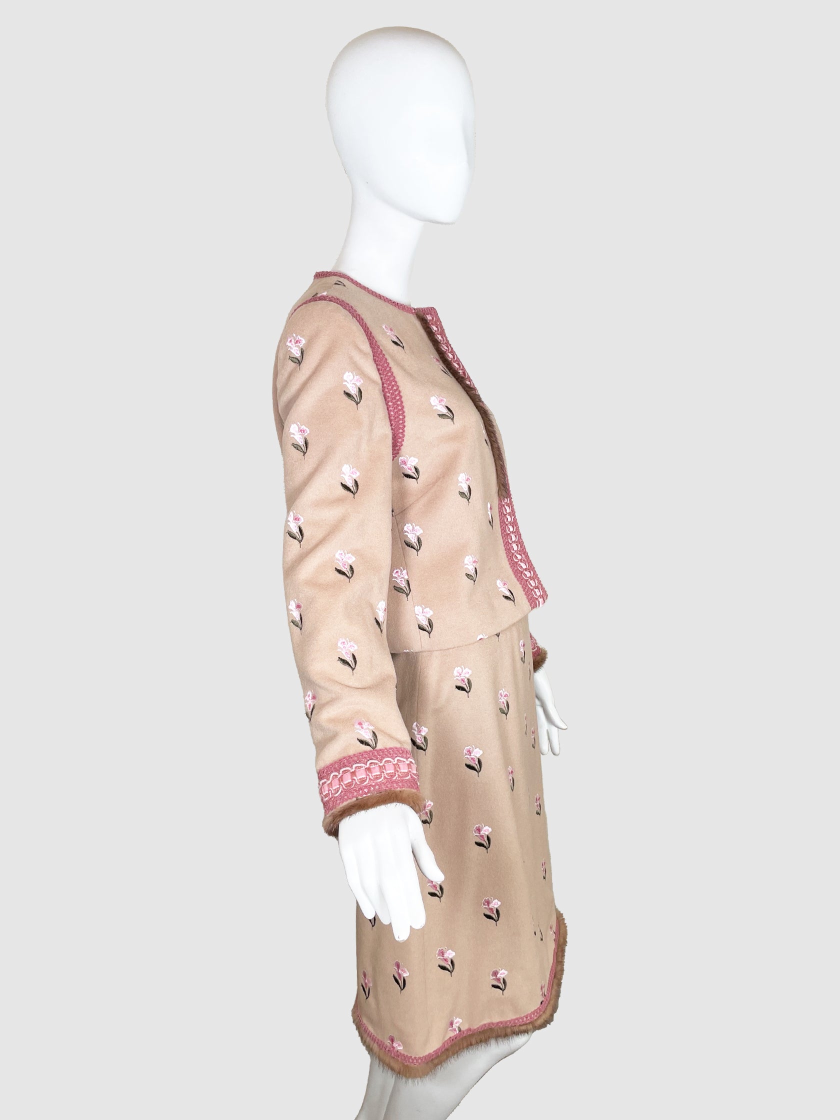 Floral Print 2-Piece Set - Size 42