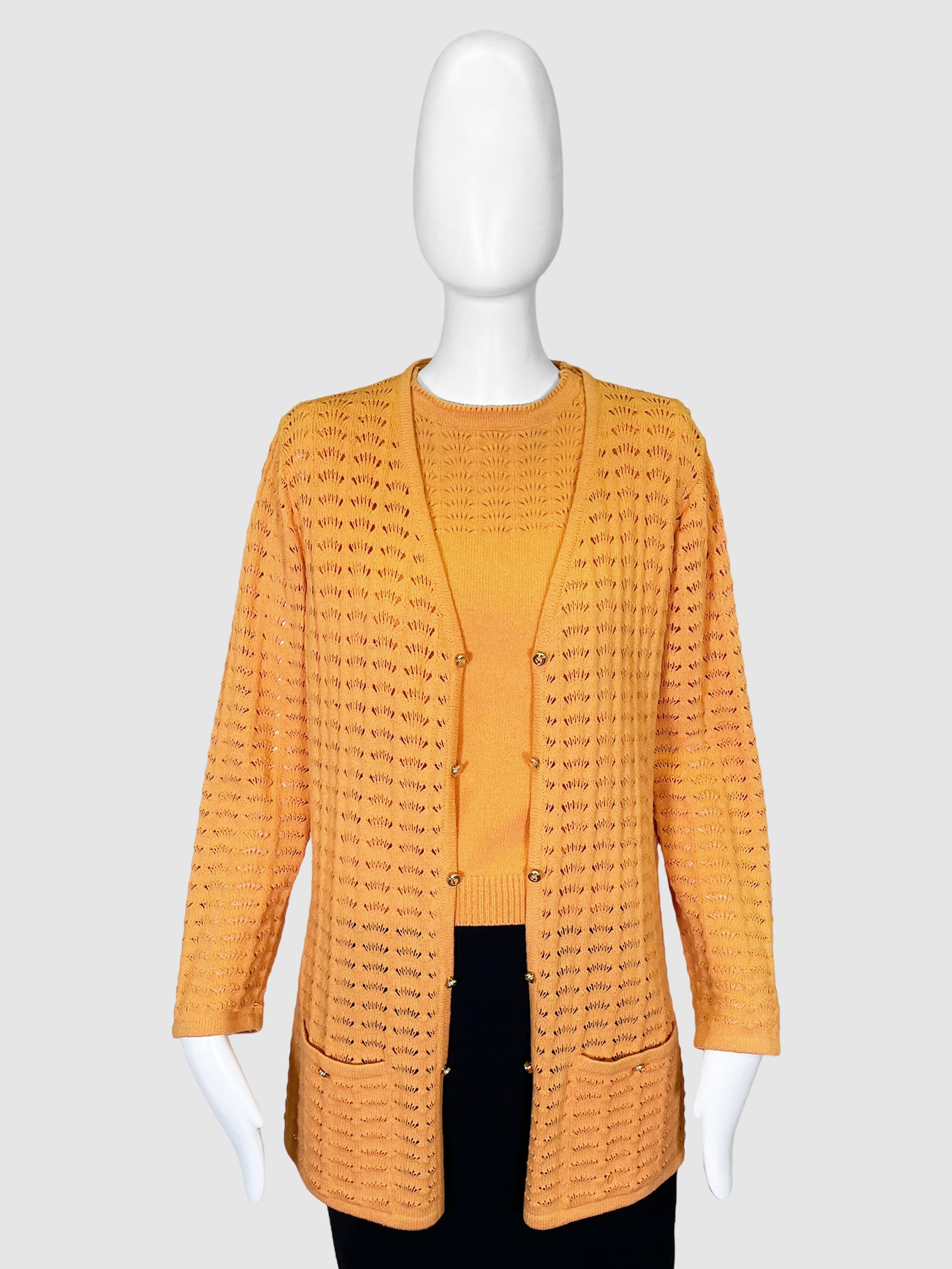 St. John Wool Blend 2-piece Set - Size L