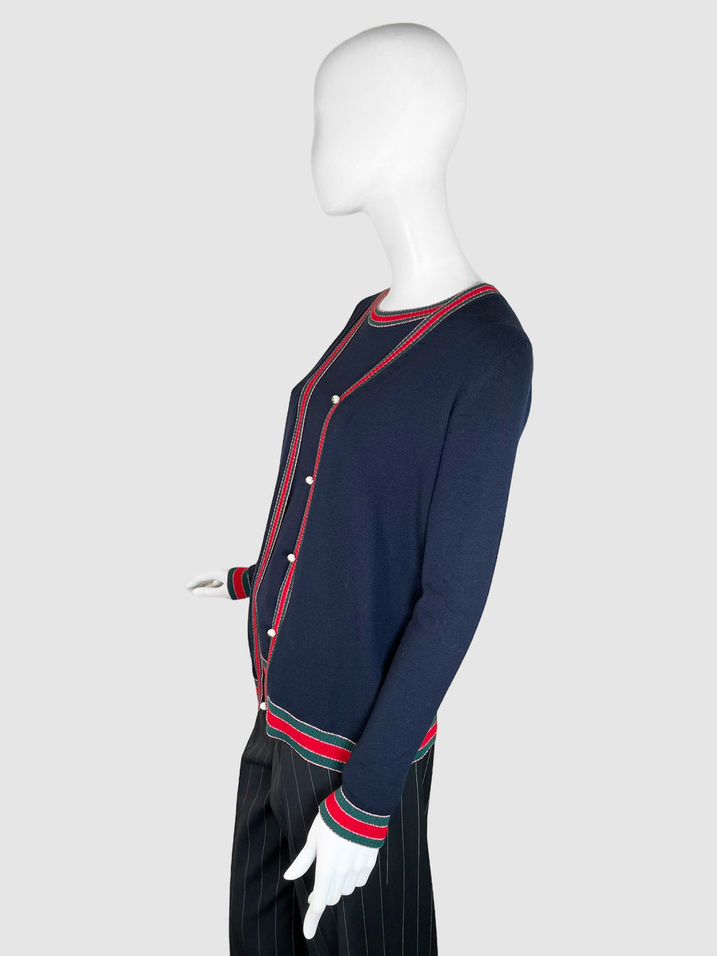 Gucci Stripe Trim 2-Piece Top - Size M