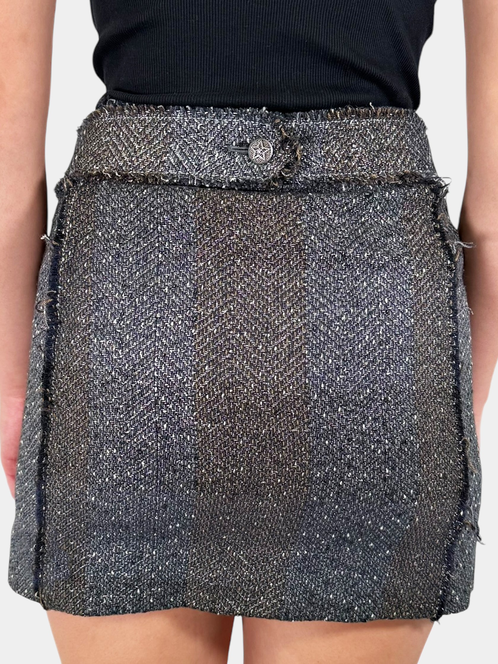 Metallic Tweed Wool 2-Piece Set