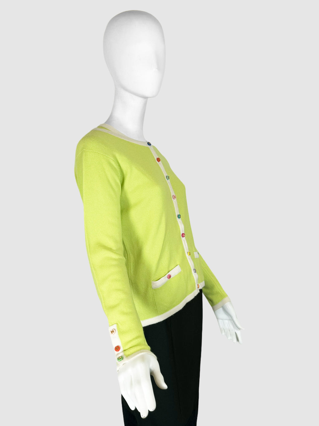 Cashmere Shirt and Cardigan 2-Piece Set - Size 42