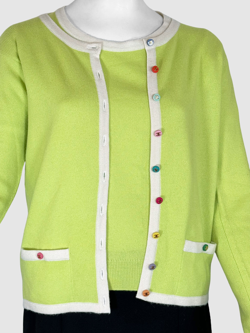 Cashmere Shirt and Cardigan 2-Piece Set - Size 42