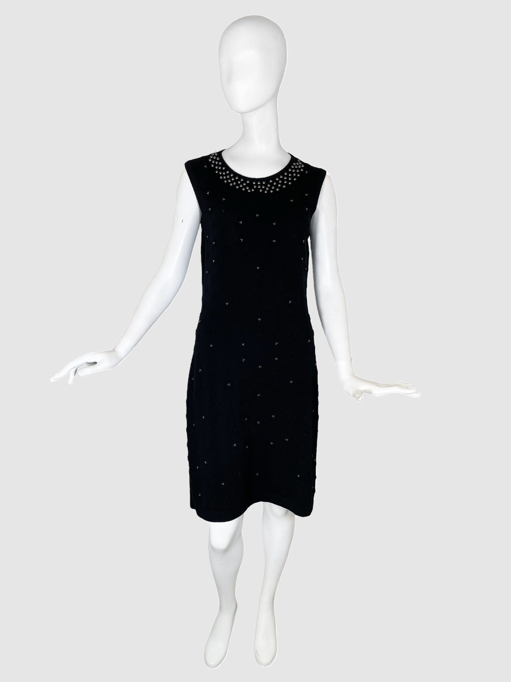 Cashmere Dress and Cardigan 2-Piece Set - Size 42