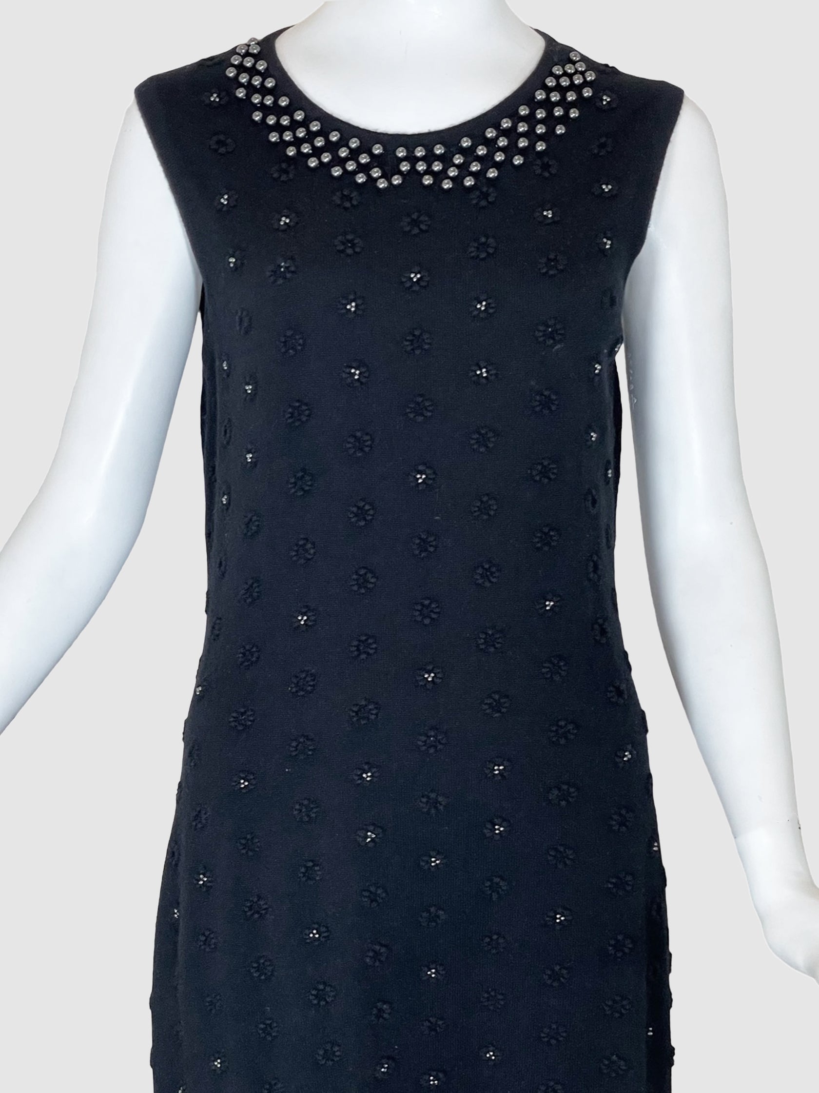 Cashmere Dress and Cardigan 2-Piece Set - Size 42