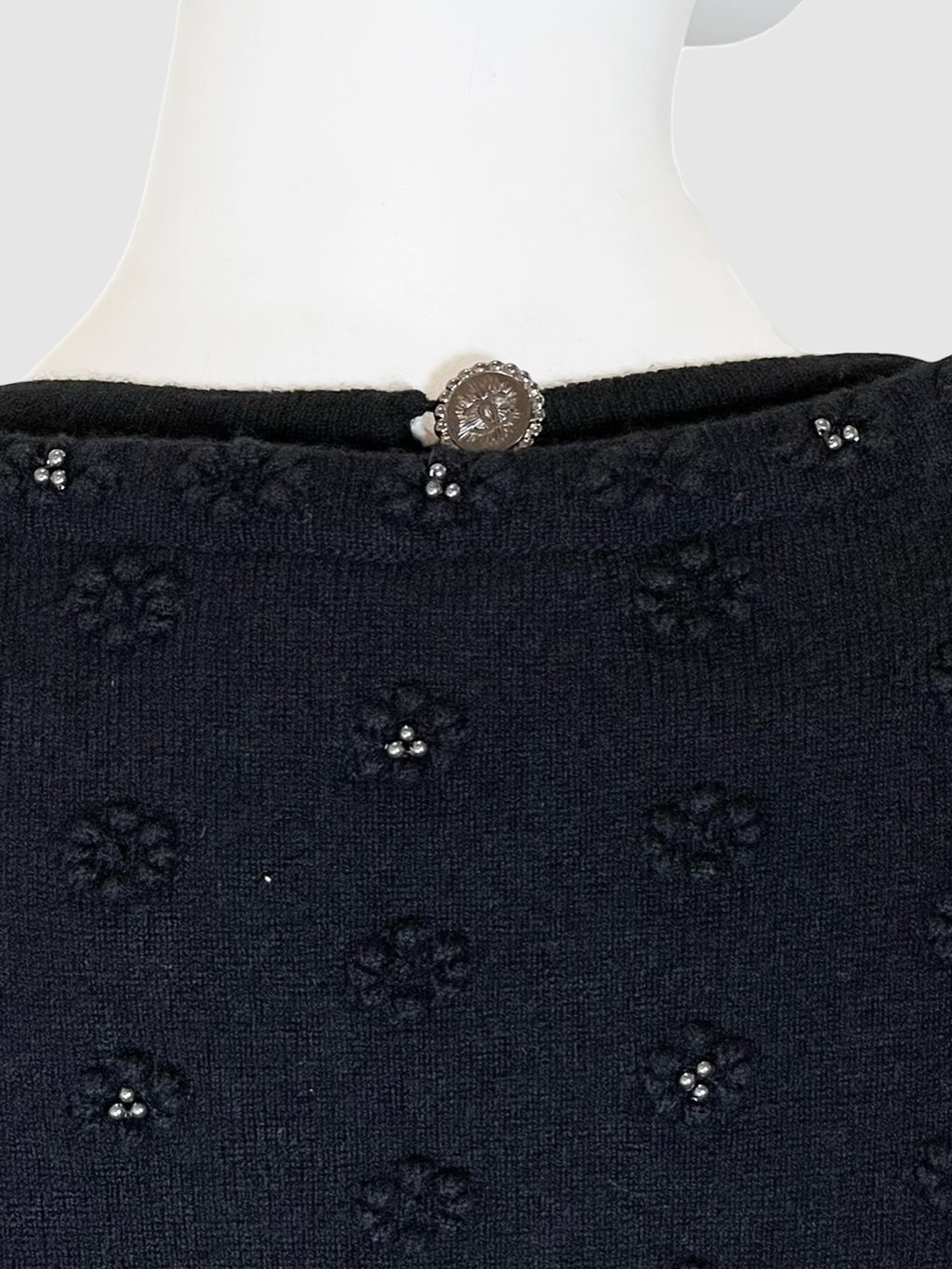 Cashmere Dress and Cardigan 2-Piece Set - Size 42