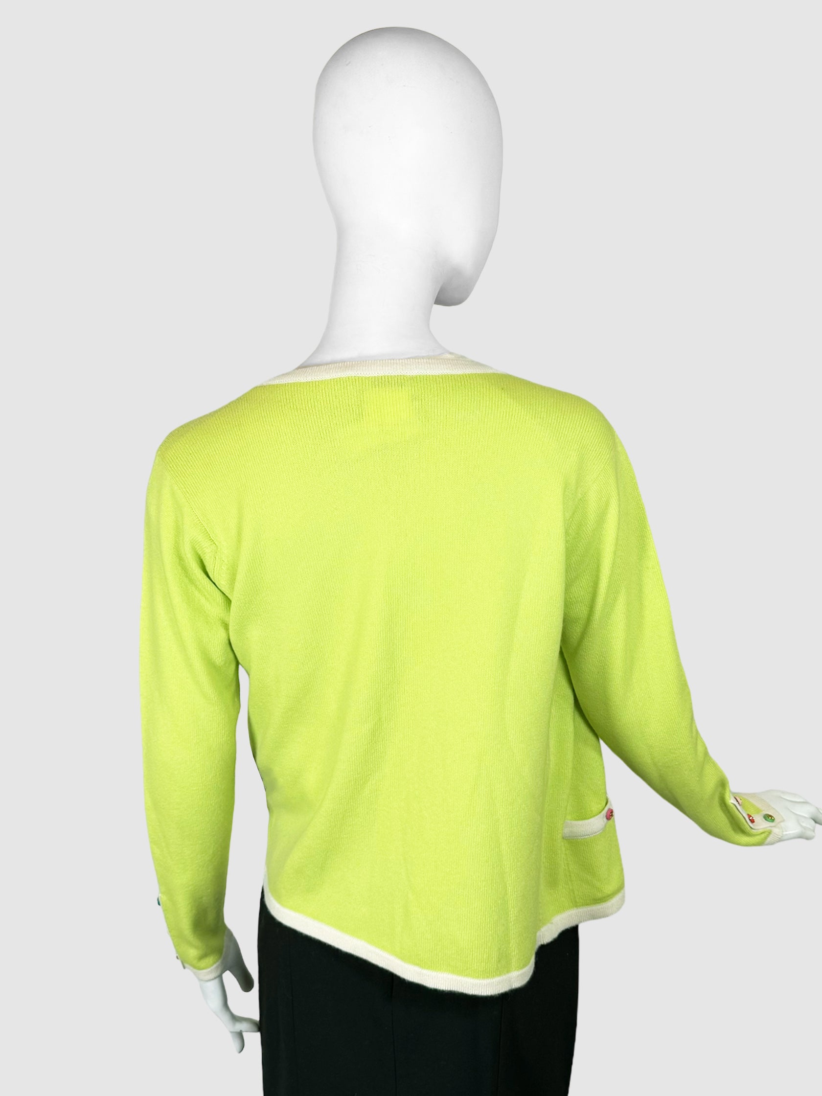 Cashmere Shirt and Cardigan 2-Piece Set - Size 42