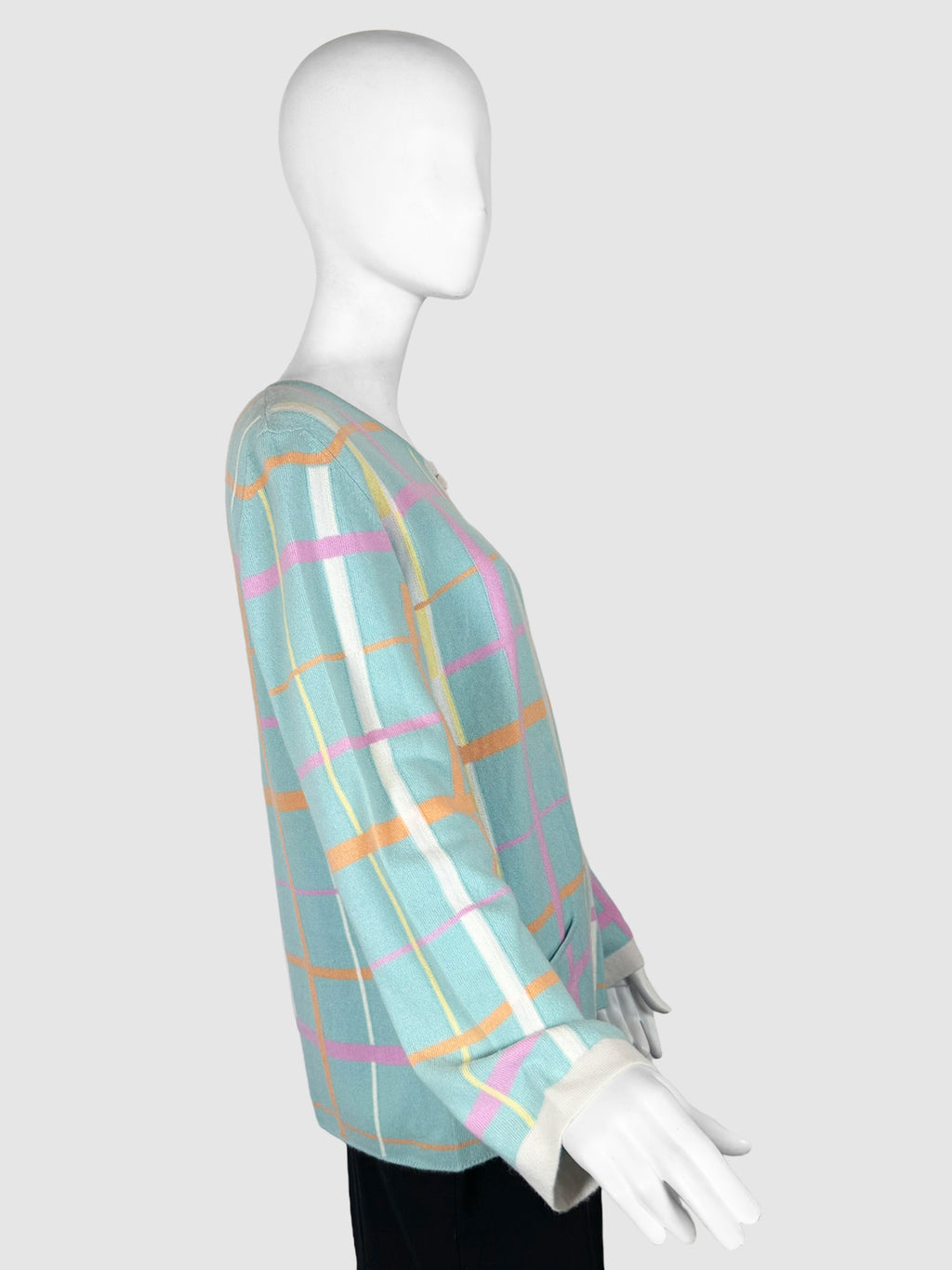 Cashmere Shirt and Cardigan 2-Piece Set - Size 42