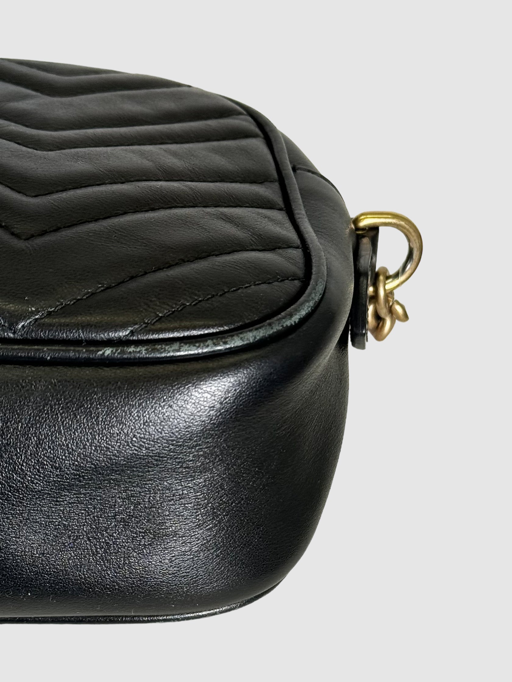 Leather GG Marmont Crossbody Bag
