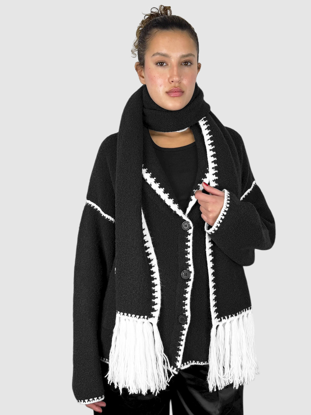 Tierney Cardigan Scarf Set