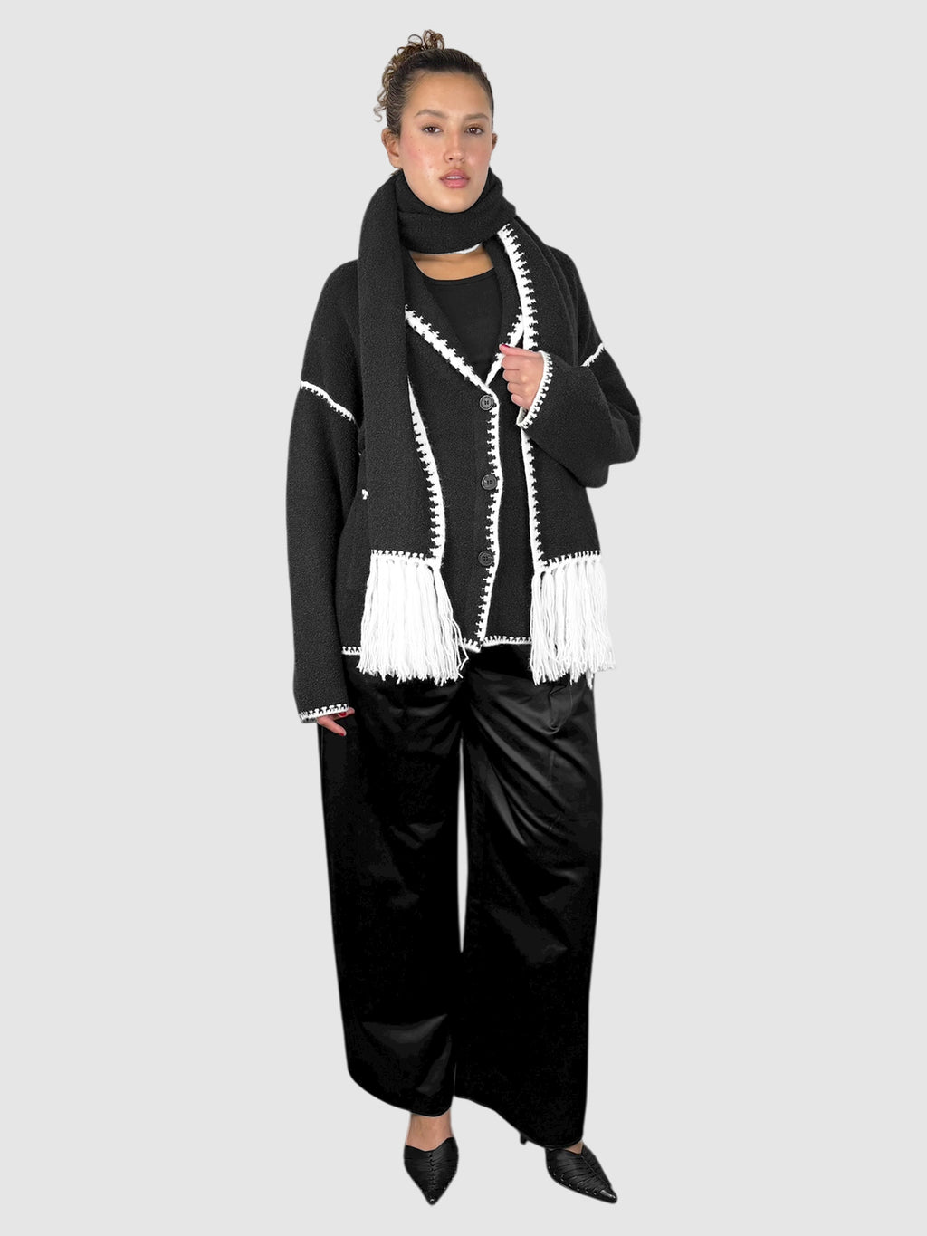 Tierney Cardigan Scarf Set