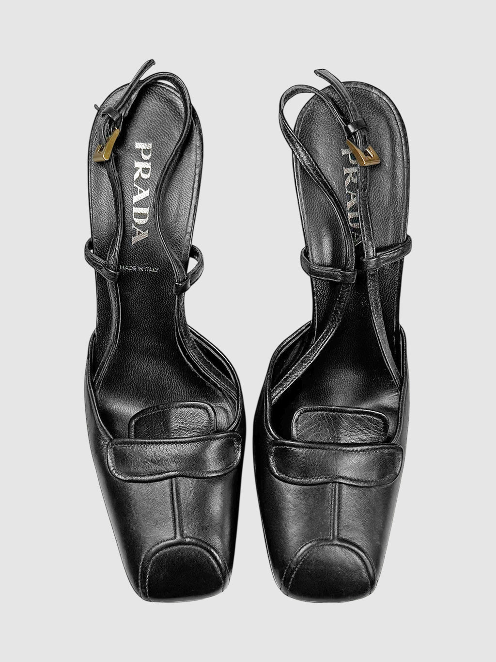 Leather Slingback Pumps