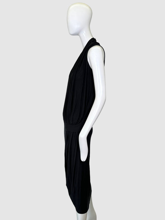 V-Neck Midi Dress - Size S