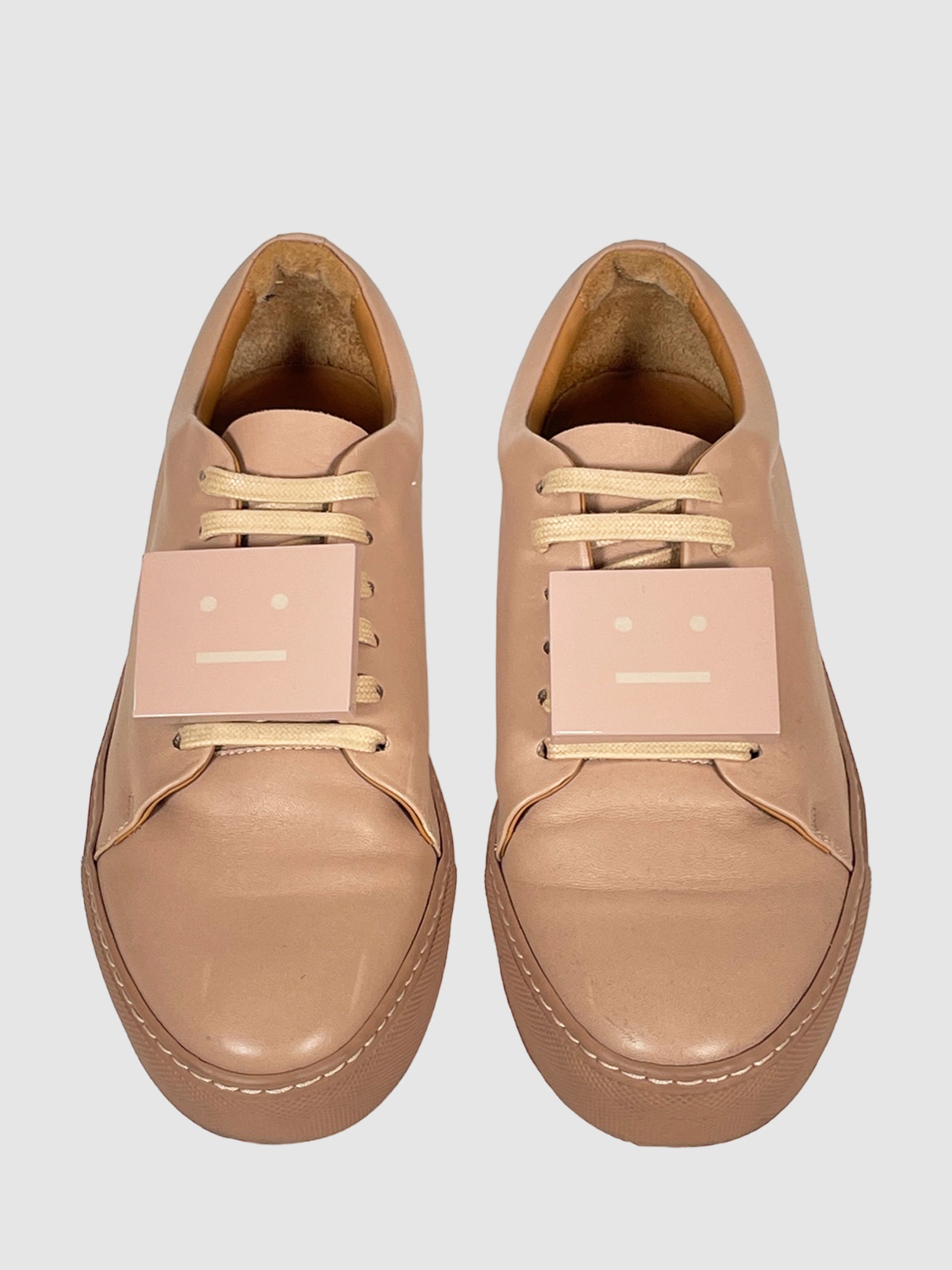 Leather Low Top Sneakers - Size 40