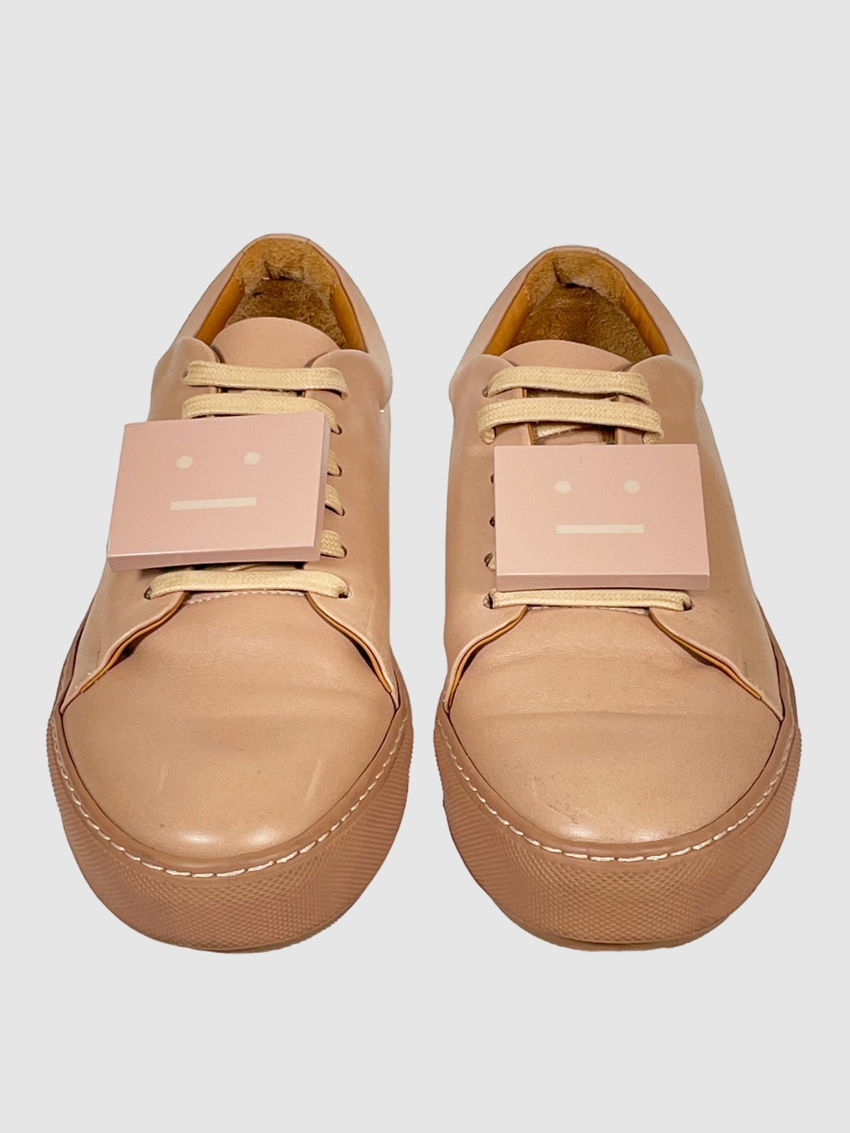 Leather Low Top Sneakers - Size 40