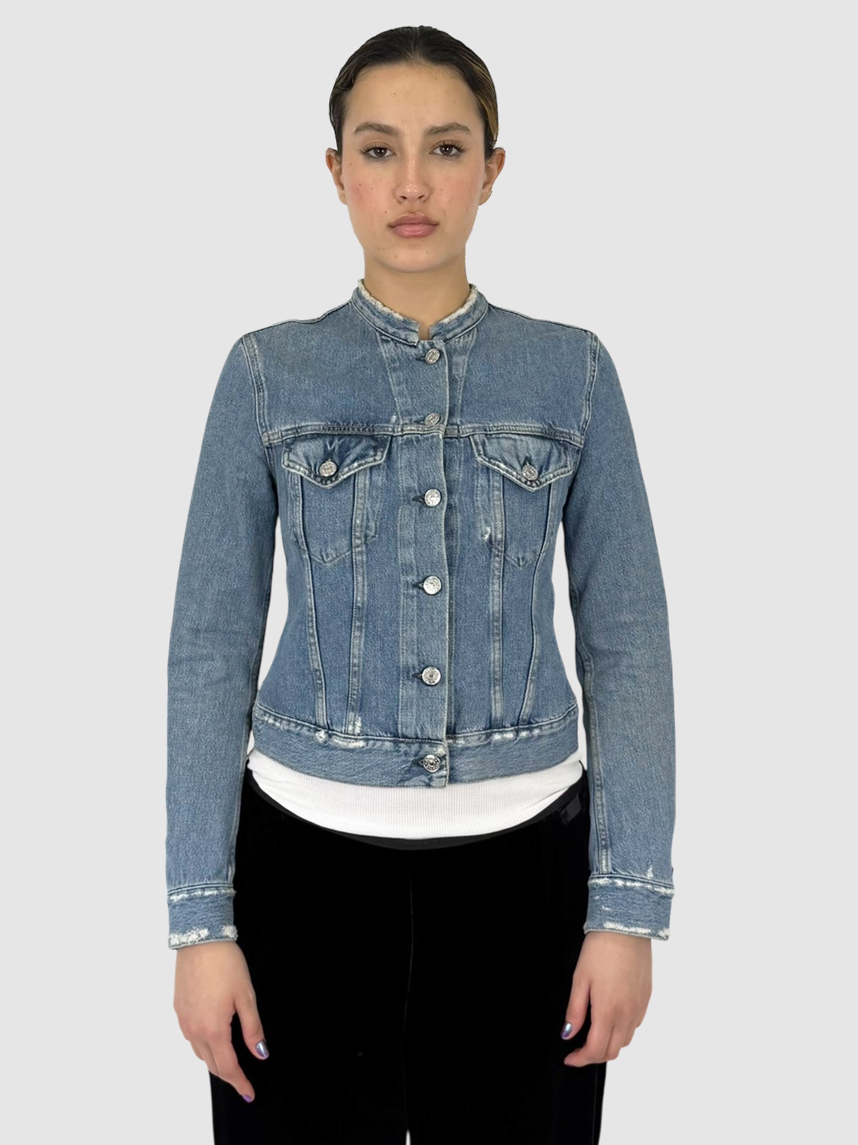 Denim Button-Up Jacket