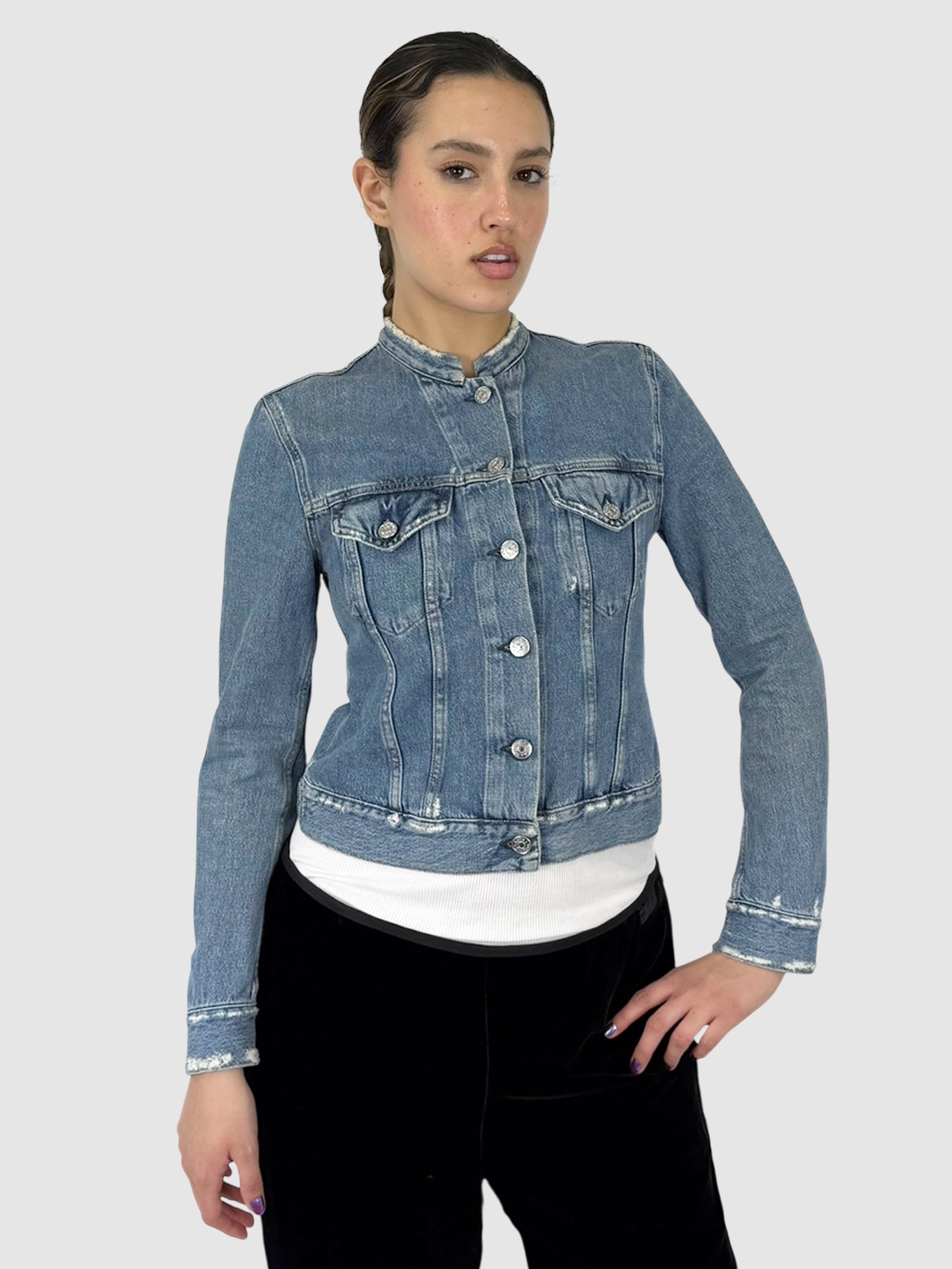 Denim Button-Up Jacket