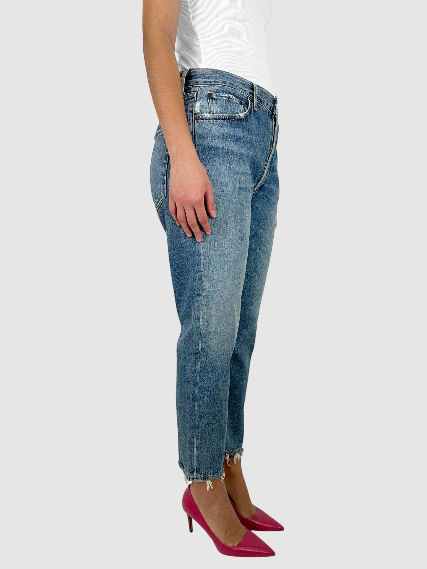 Cropped Straight Leg Riley Jeans - Size 30